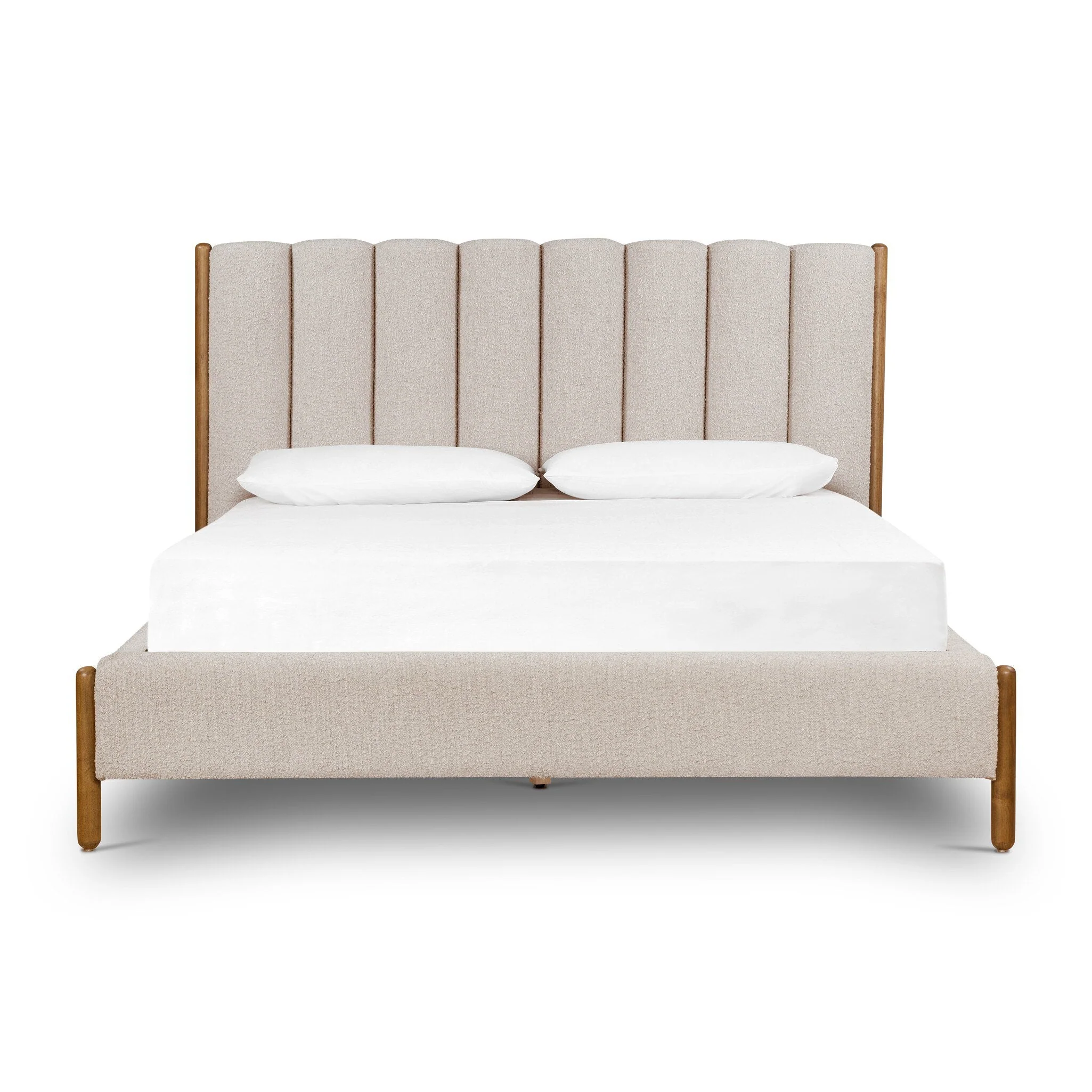 Emma Bed - Knoll Sand | Queen - Image 1