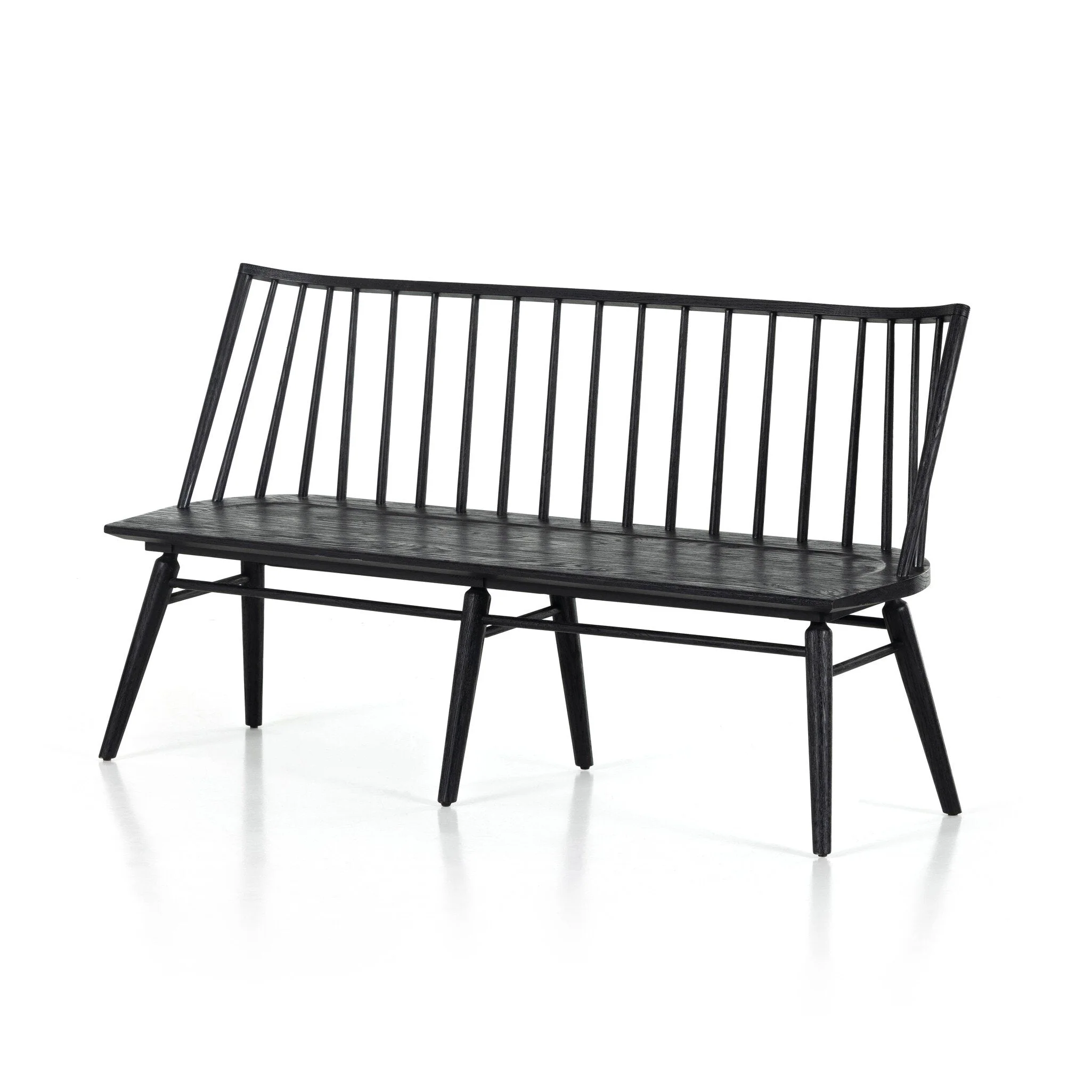 Lewis Dining Bench - Black Oak - Image 2