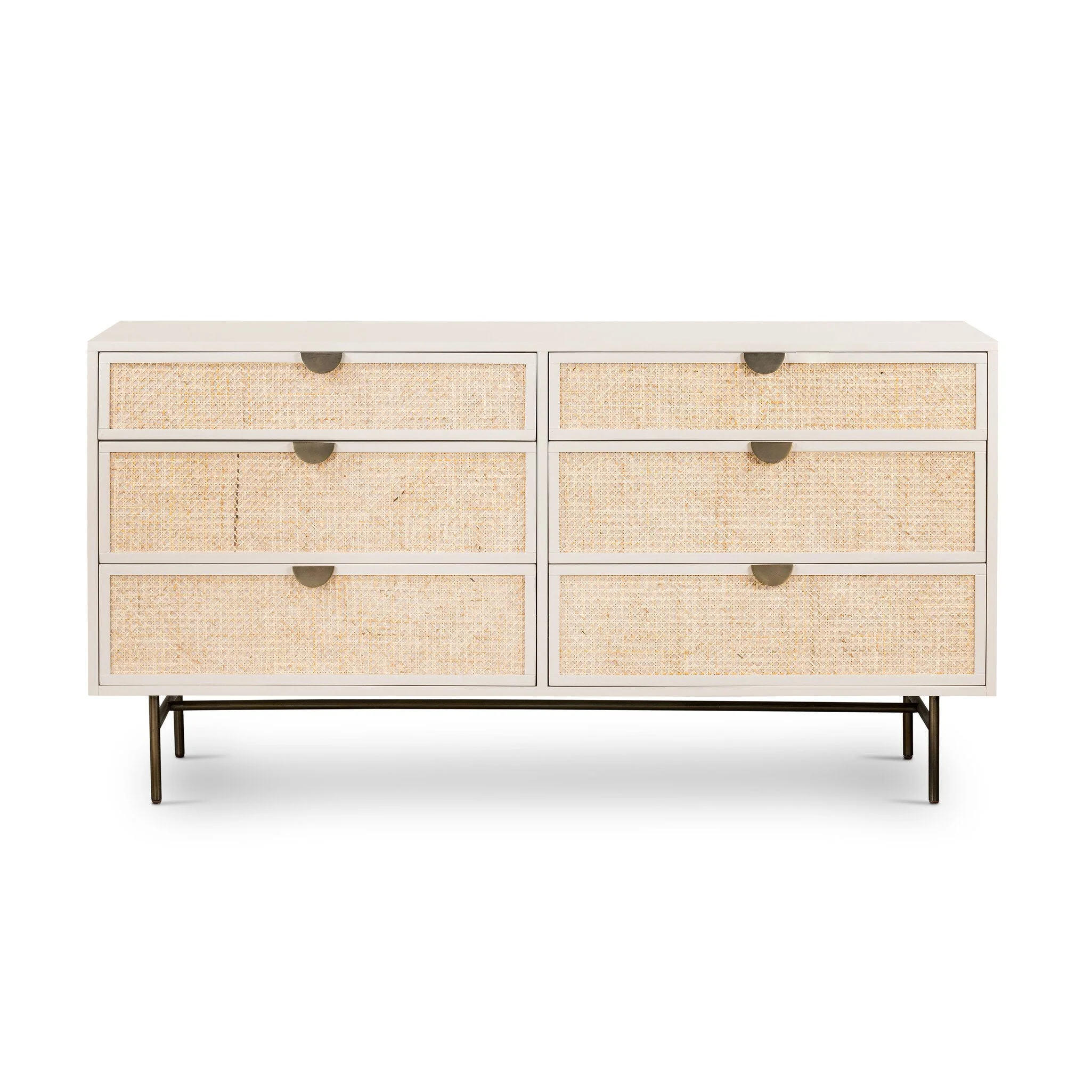 Luella 6 Drawer Dresser – Matte Alabaster