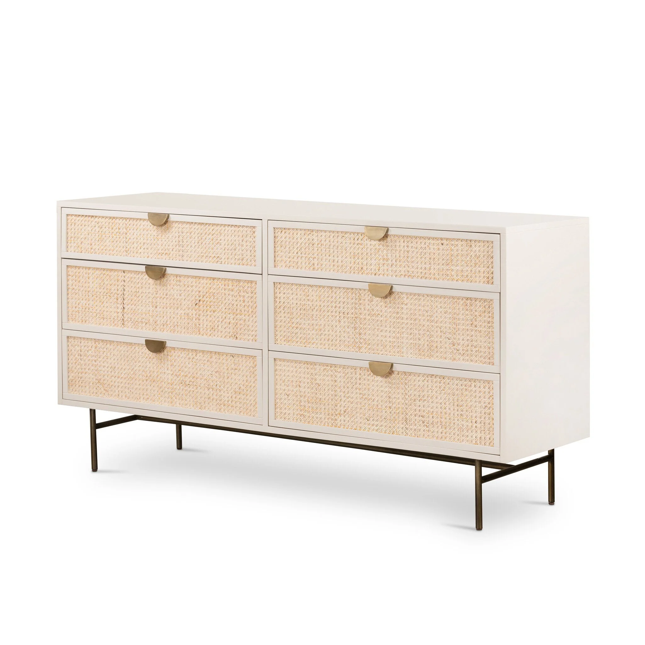 Luella 6 Drawer Dresser - Matte Alabaster - Image 2