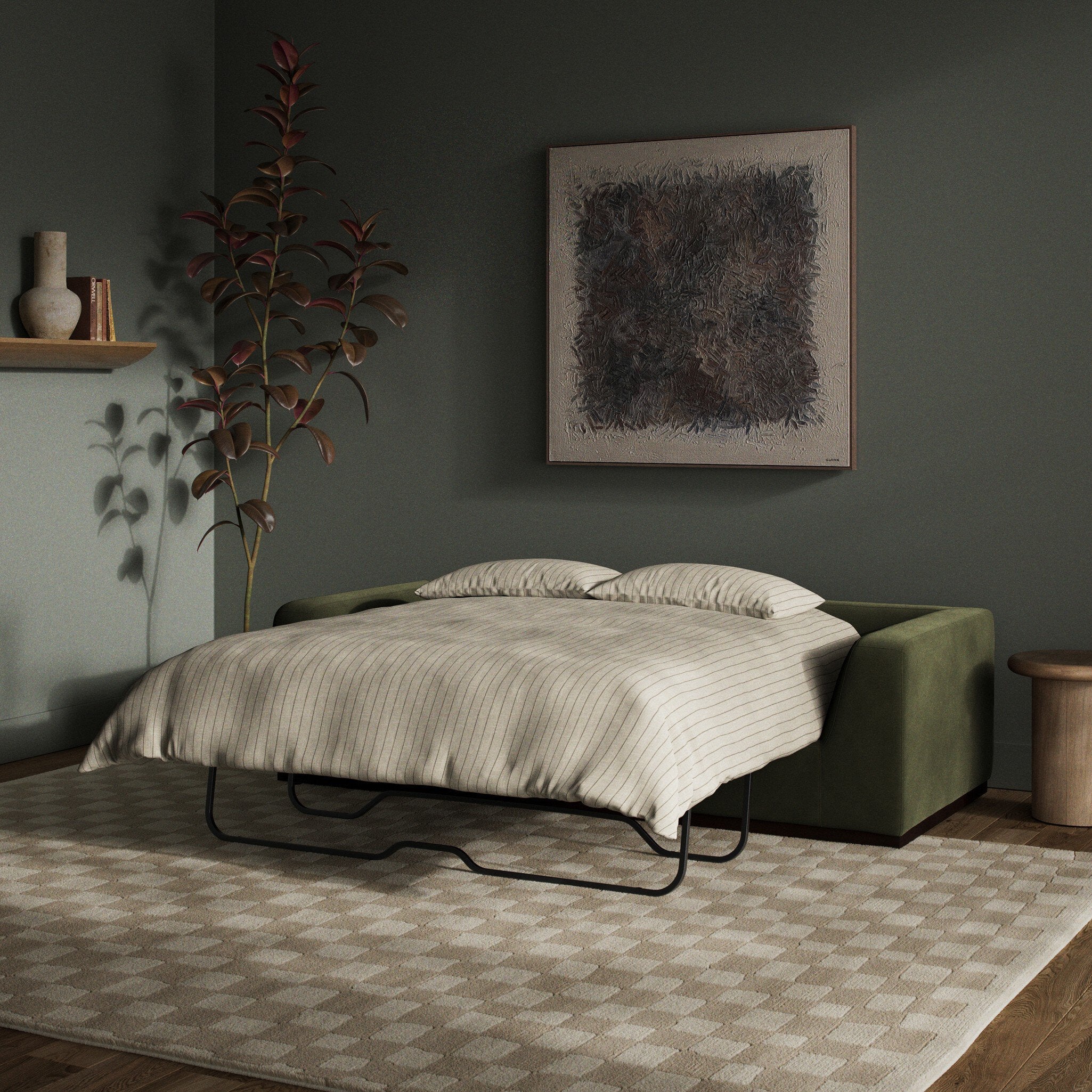 Colt Sleeper Sofa - Surrey Olive - Image 3