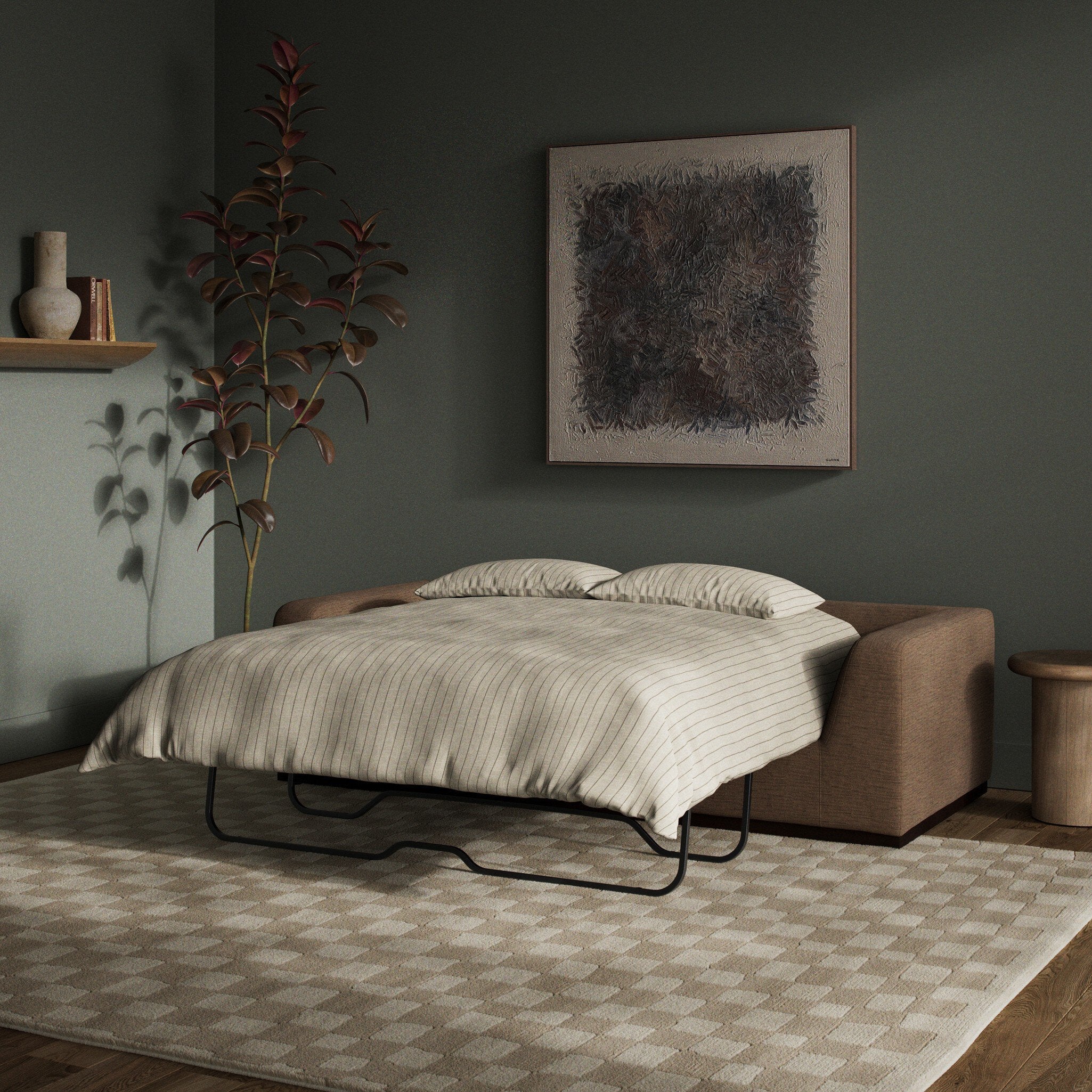 Colt Sleeper Sofa - Crypton Nomad Mushroom - Image 3