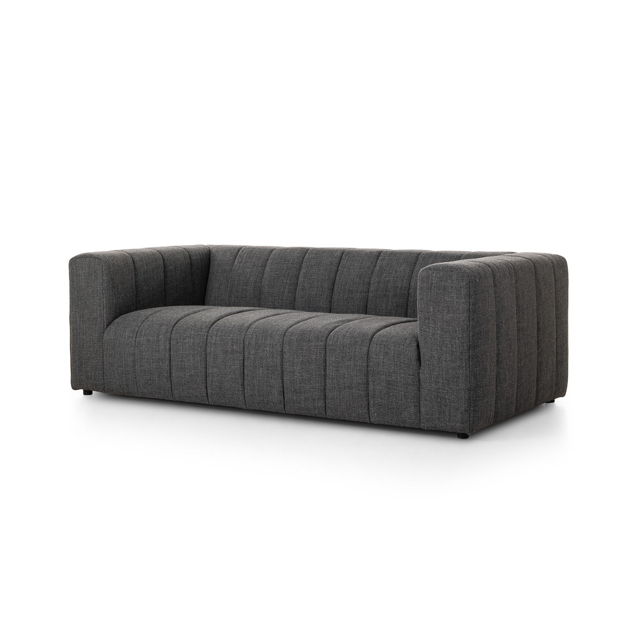 Langham Channeled Sofa - Saxon Charcoal - Image 2