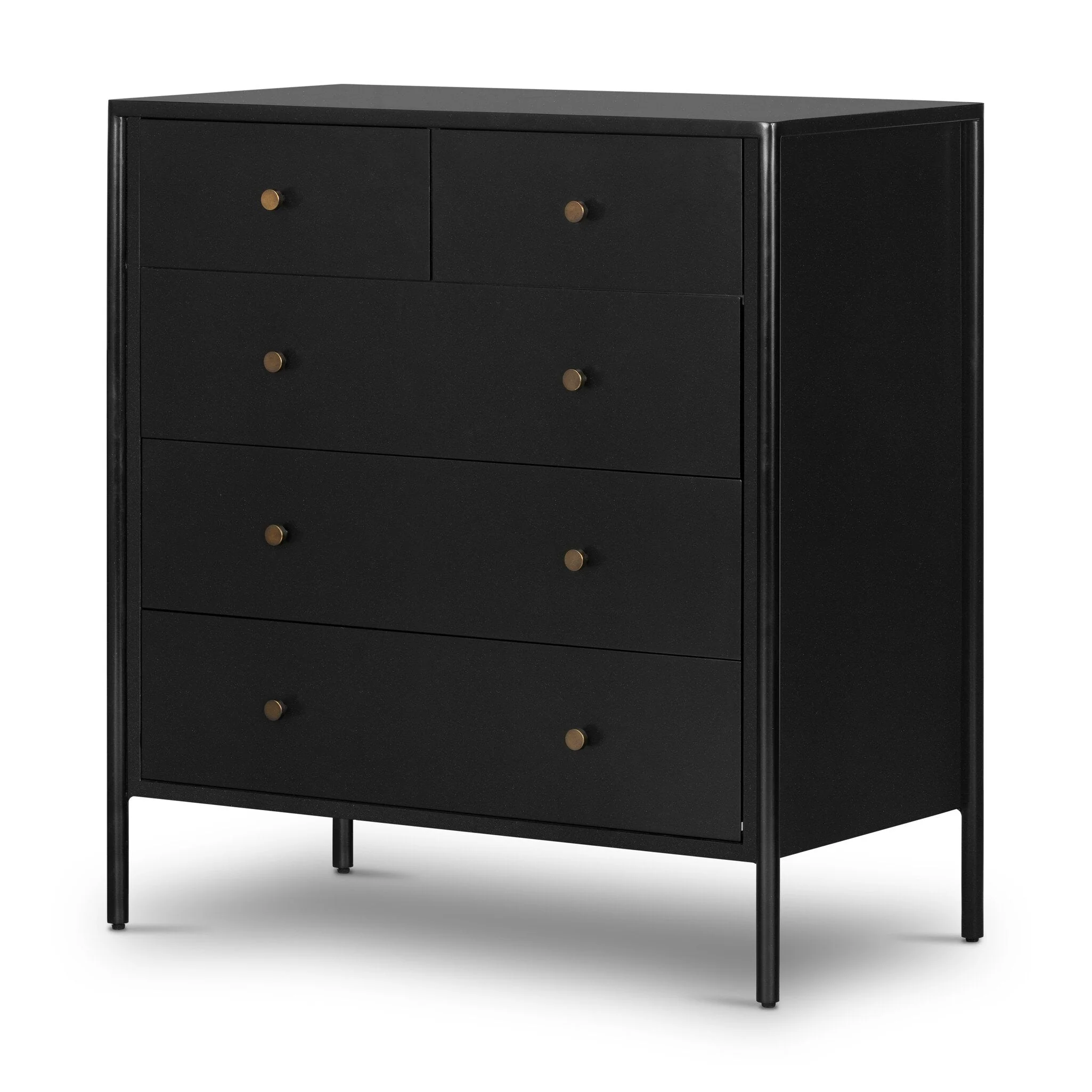 Soto 5 Drawer Dresser - Black - Image 2
