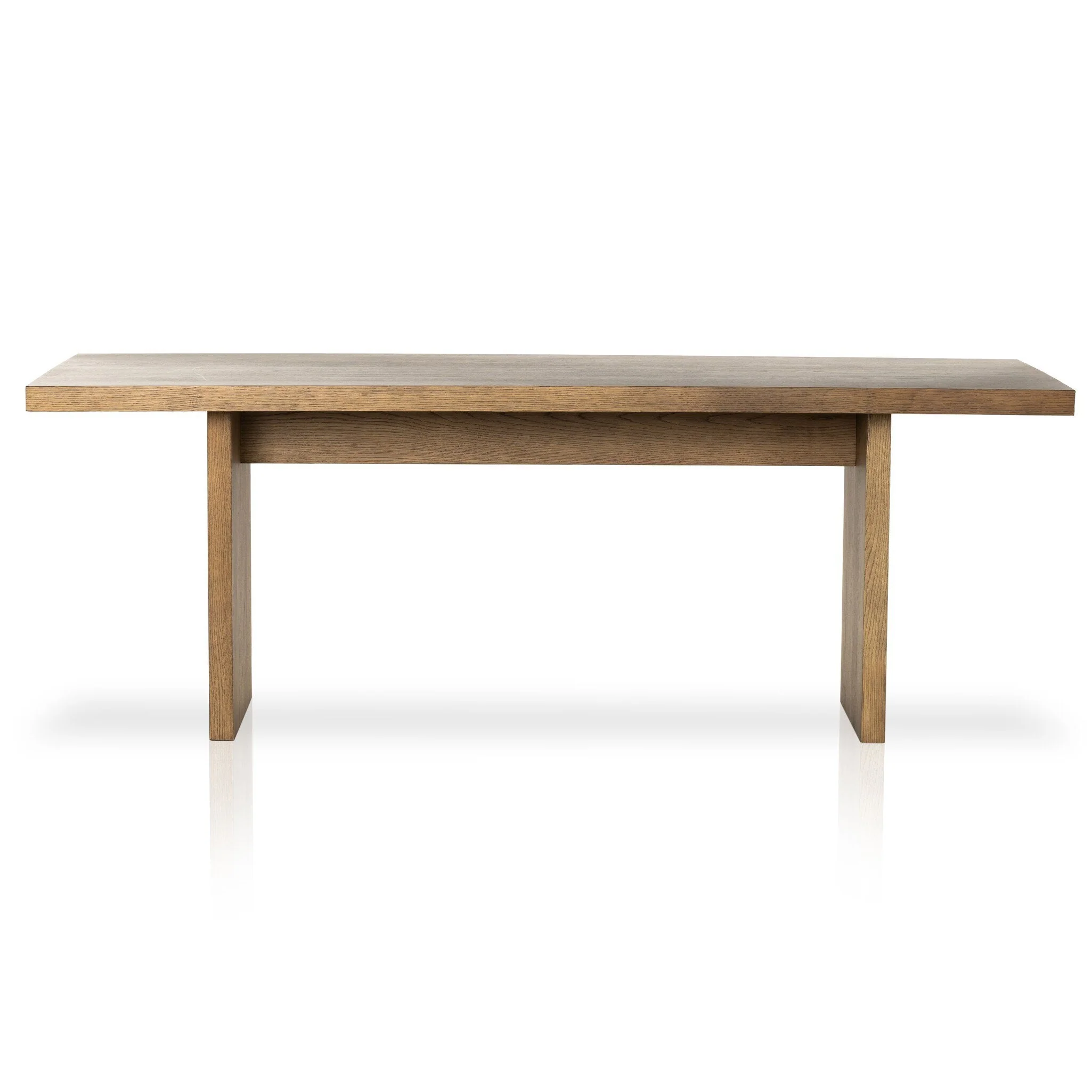 Eaton Dining Table - Amber Oak Resin - Image 1