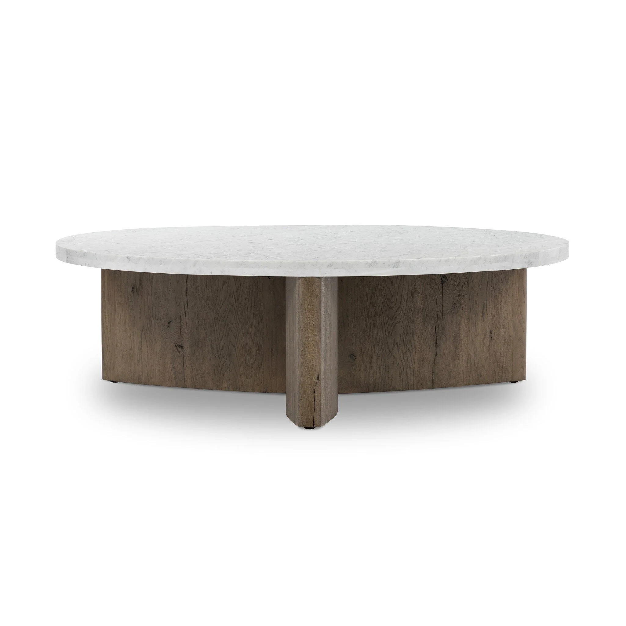 Toli Coffee Table - Italian White Marble - Image 1