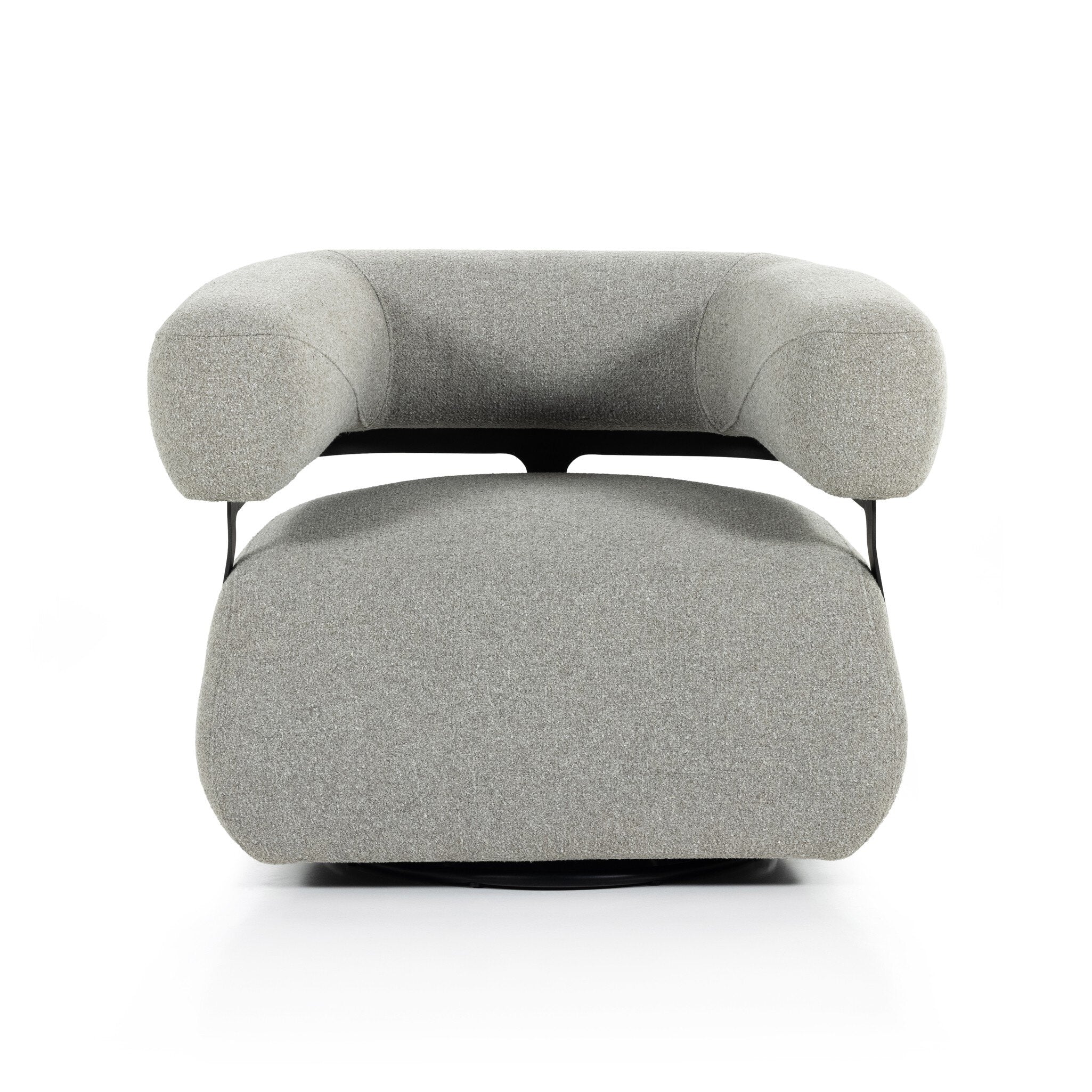 Gareth Swivel Chair - Torrance Silver - Image 1