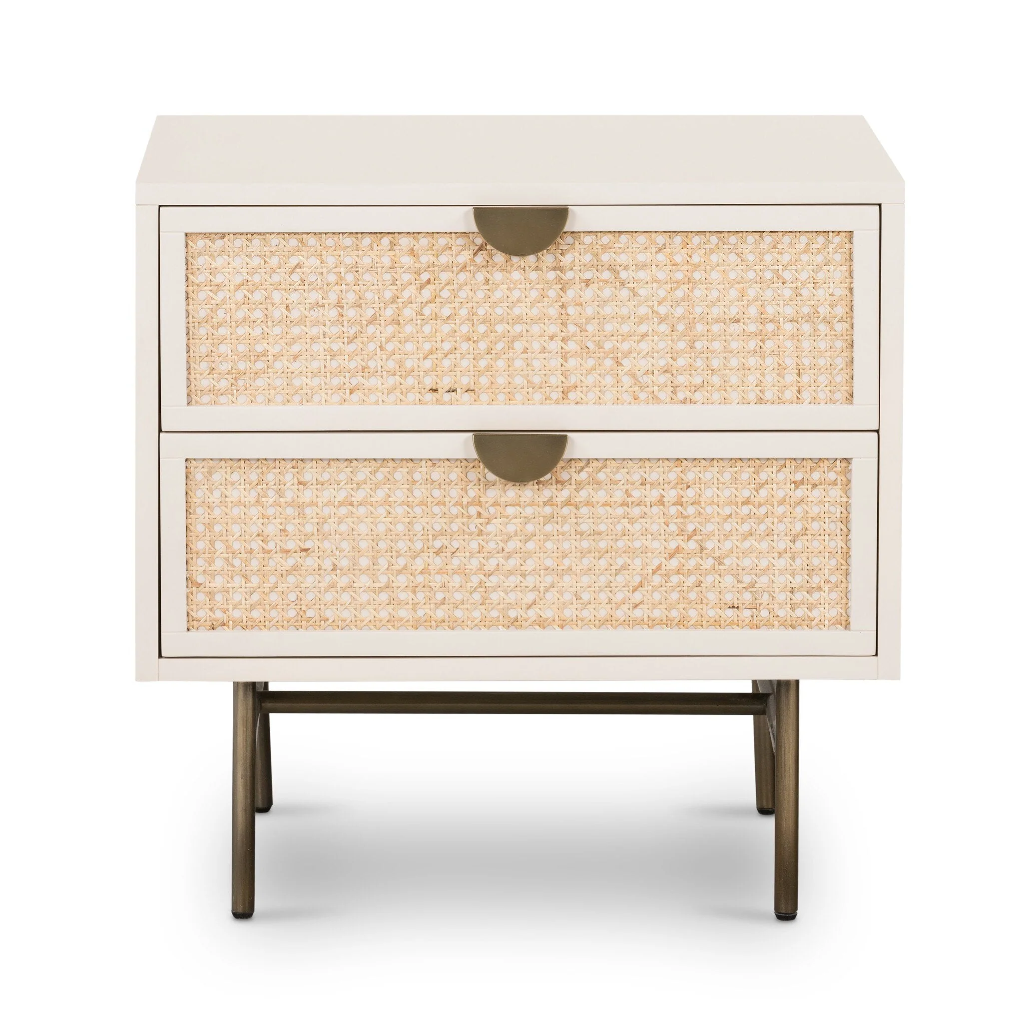 Luella Nightstand - Matte Alabaster - Image 1