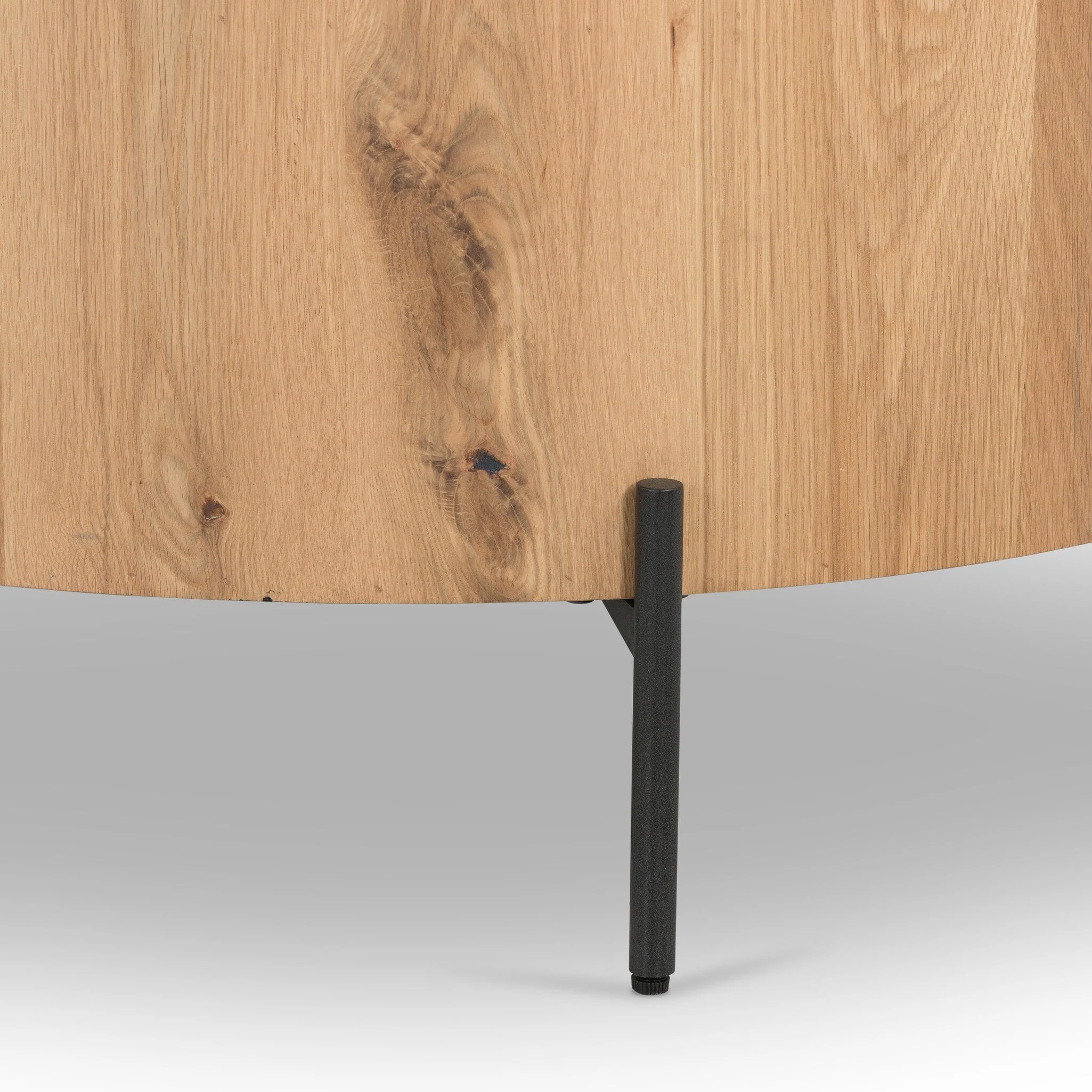 Eaton Drum Coffee Table - Light Oak Resin - Image 3