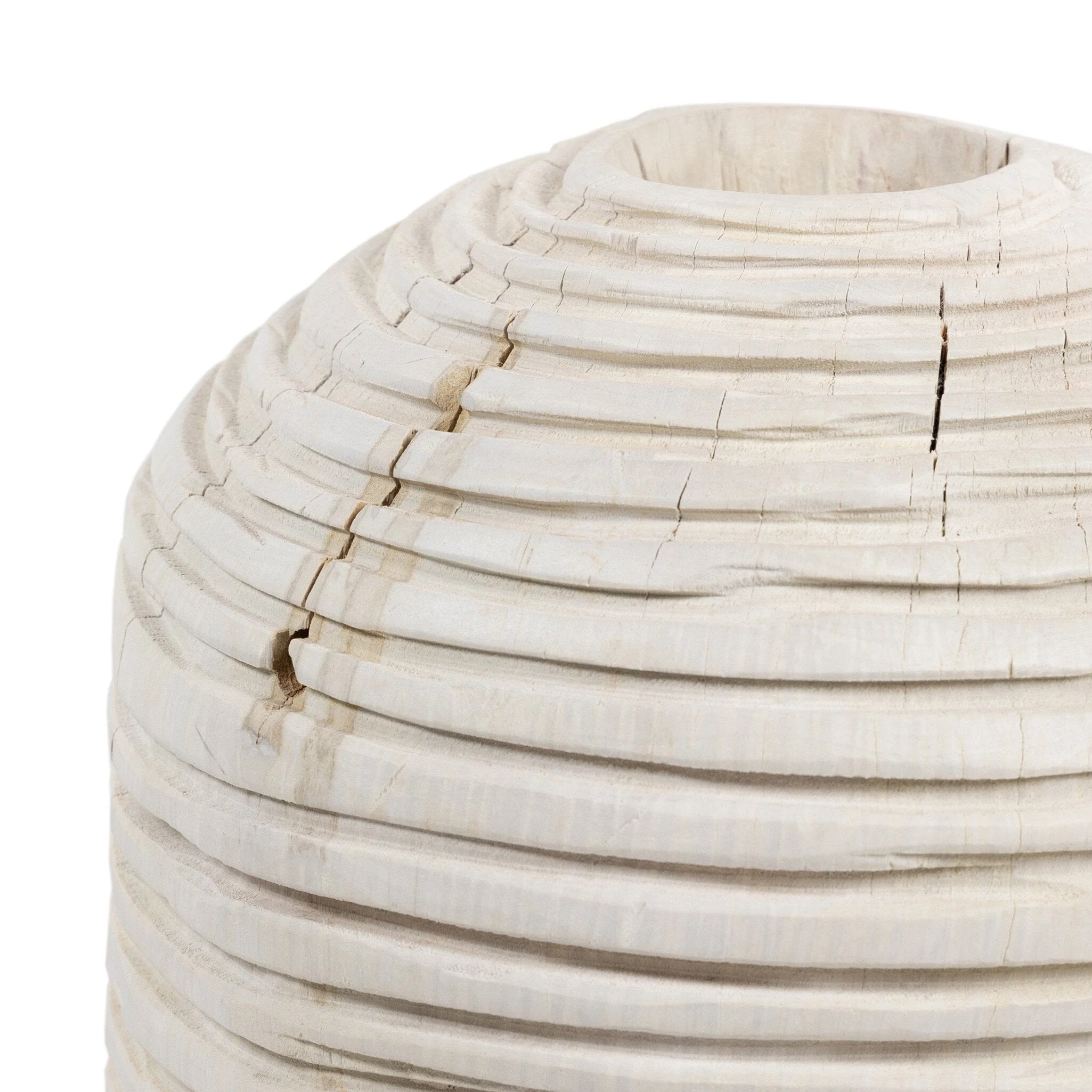 Beto Banded Vase - Ivory - Image 2