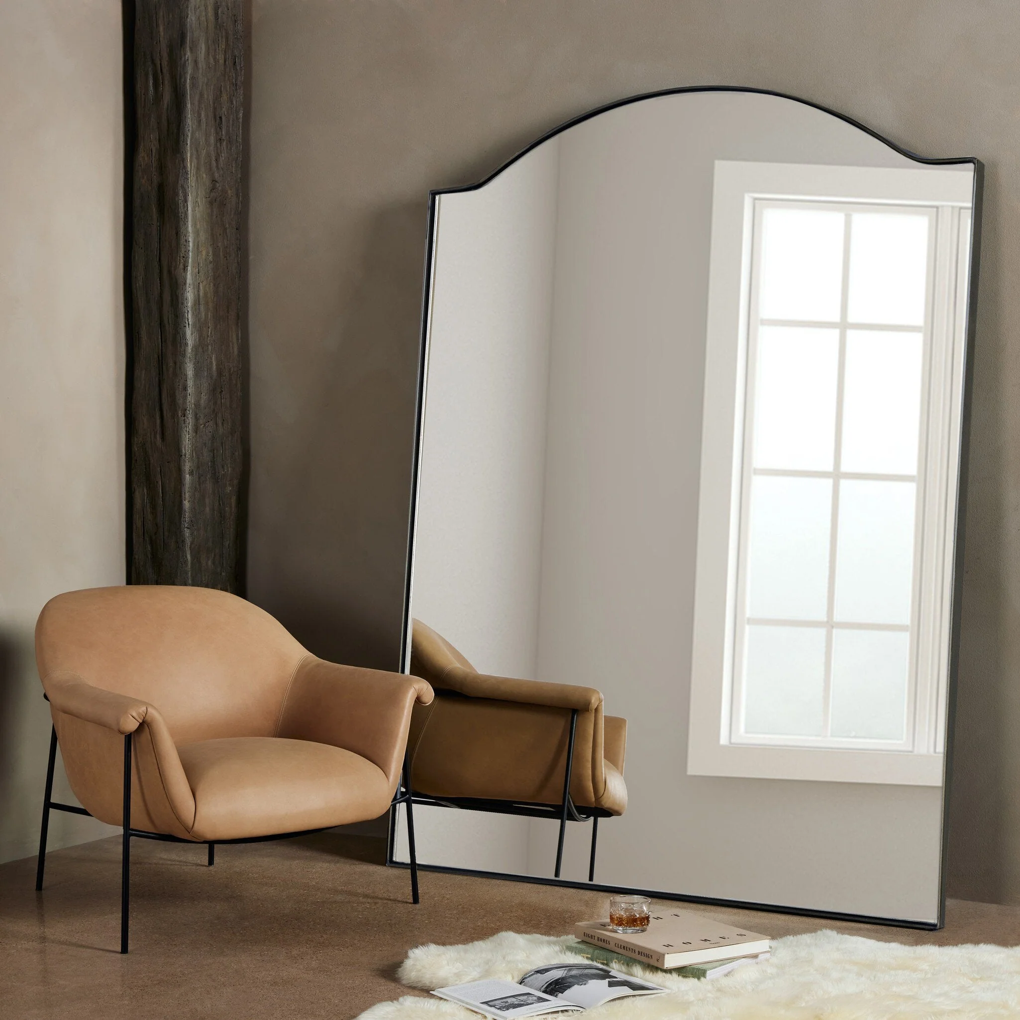 Jacques Floor Mirror - Gunmetal - Image 3