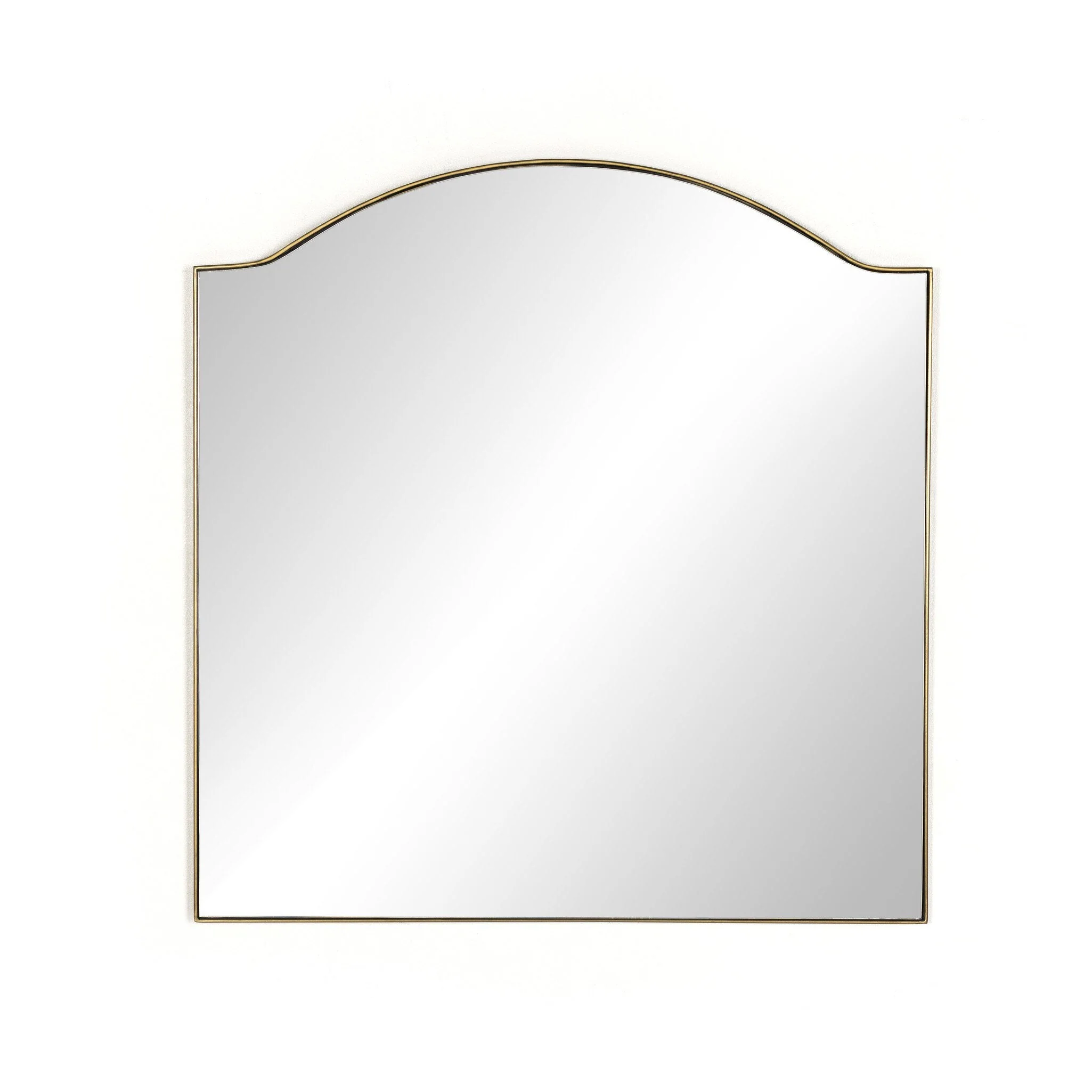 Jacques Mirror - Antique Brass - Image 1