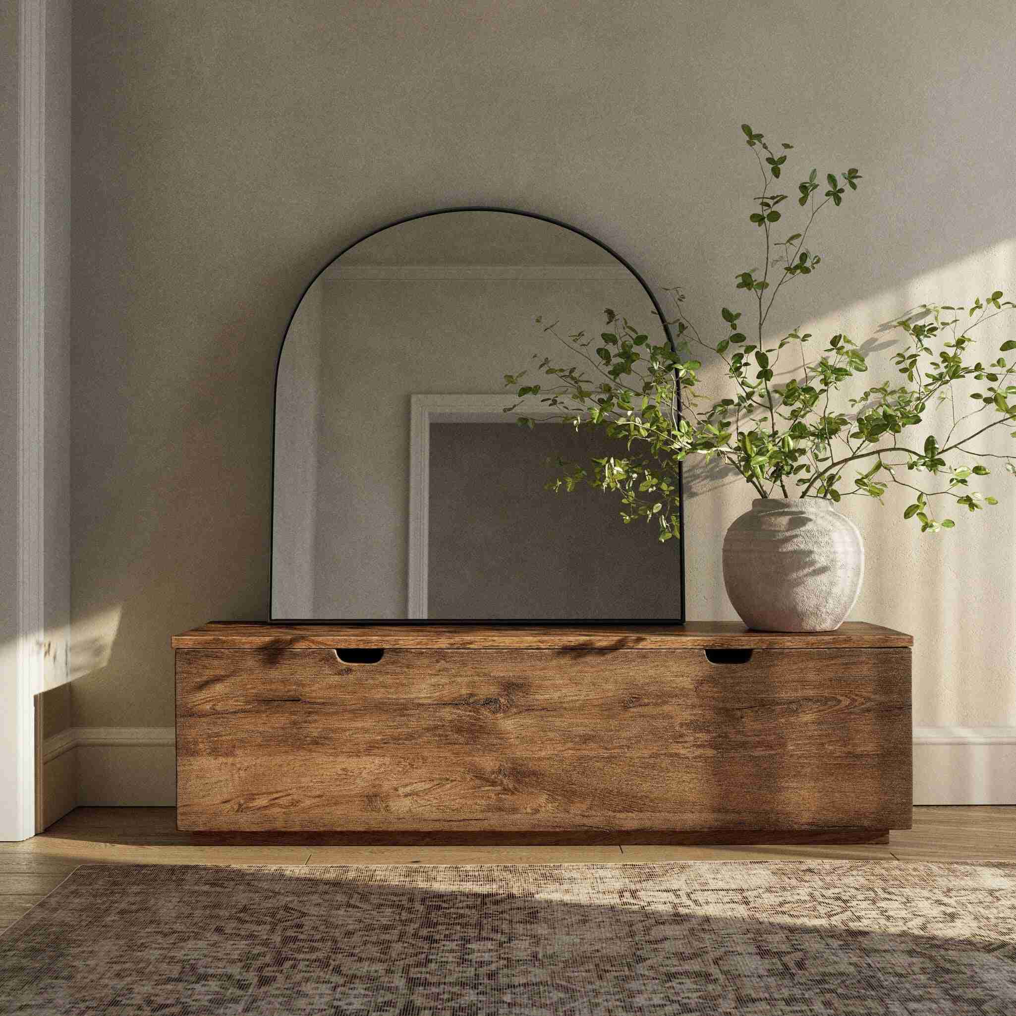 Georgina Wide Mirror - Iron Matte Black - Image 3