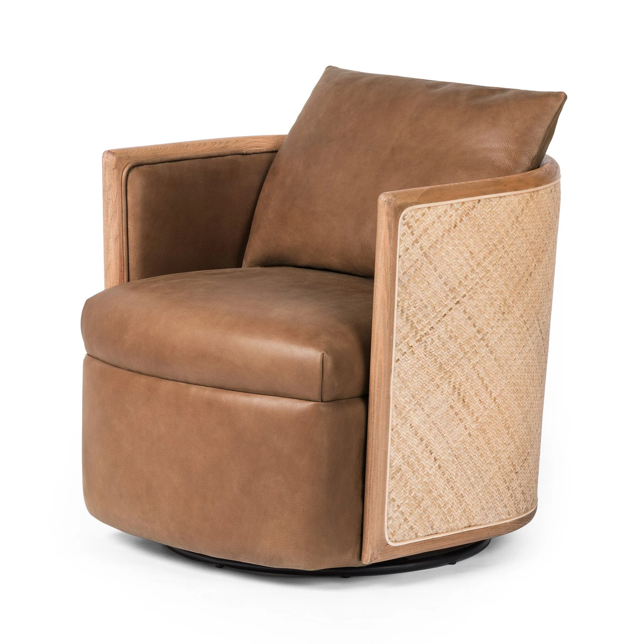 Newbury Swivel Chair - Palermo Cognac - Image 2