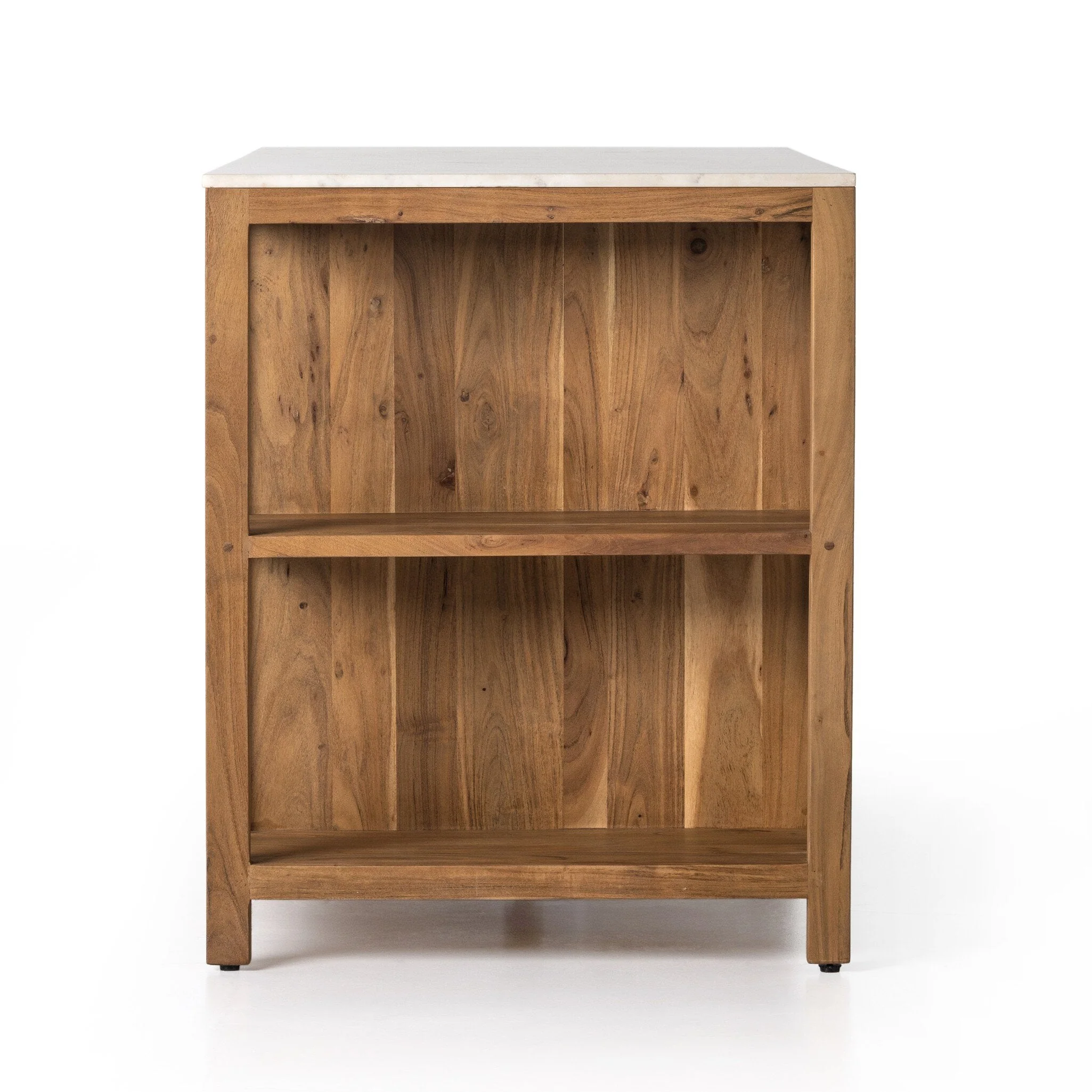 Indira Kitchen Island - White Marble - Image 3