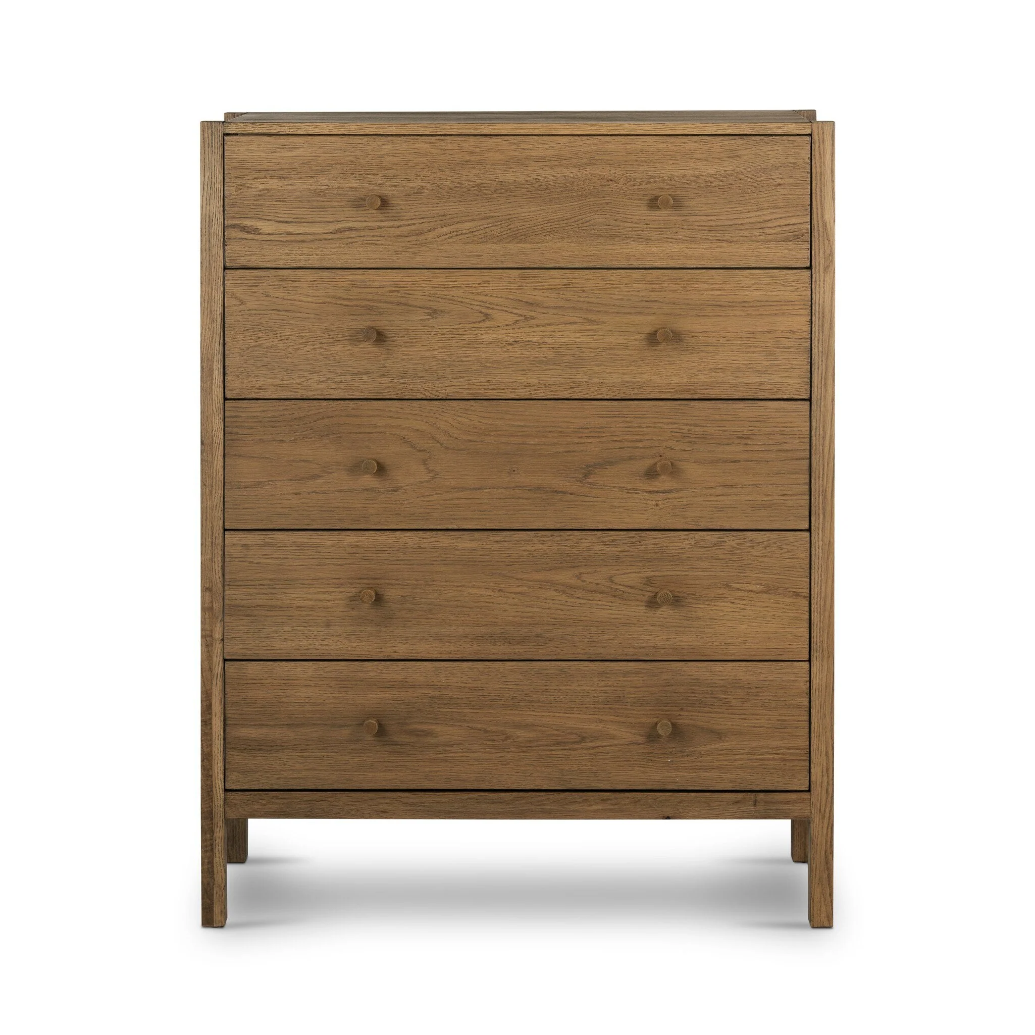 Meadow 5 Drawer Dresser - Tawny Oak Veneer - Image 1