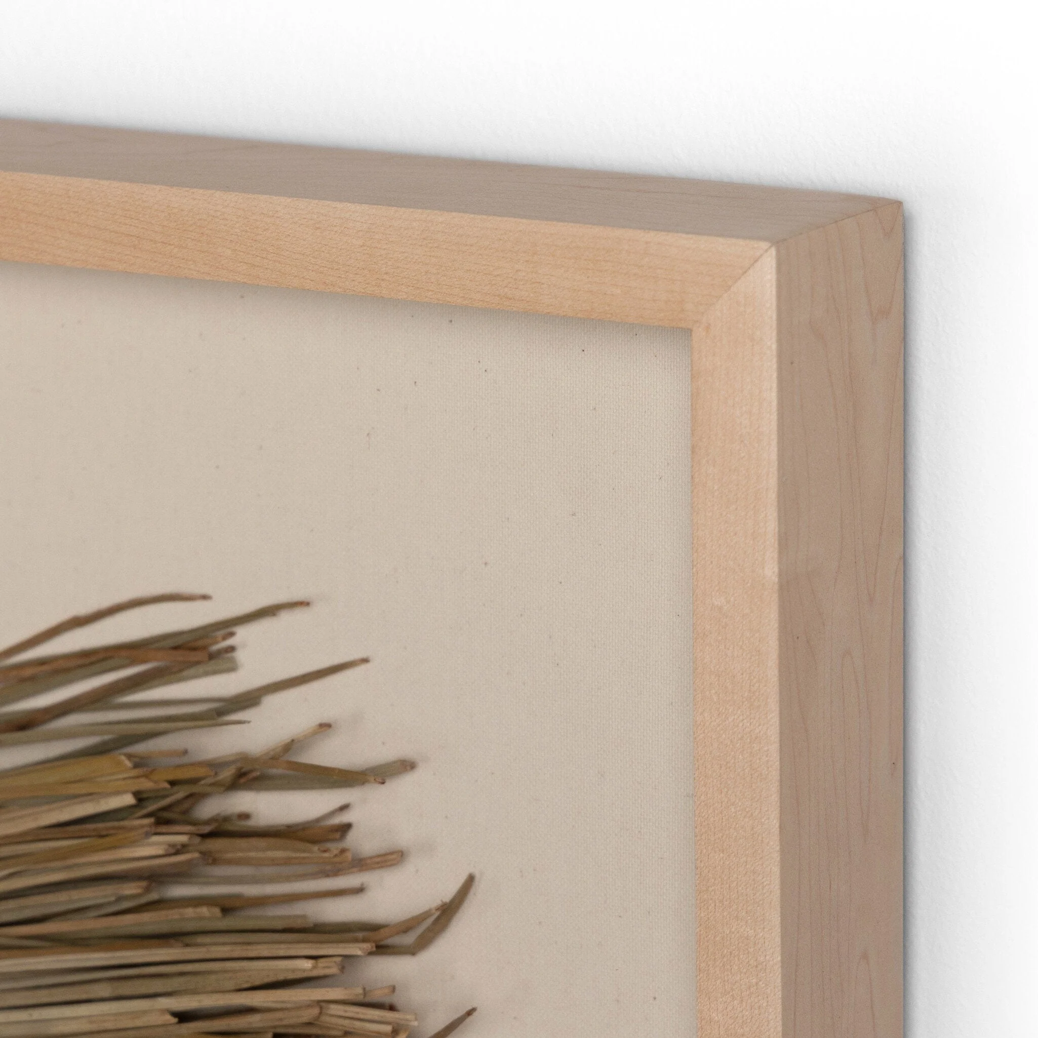Beda Framed Sea Grass Object - Natural Maple Floater - Image 3