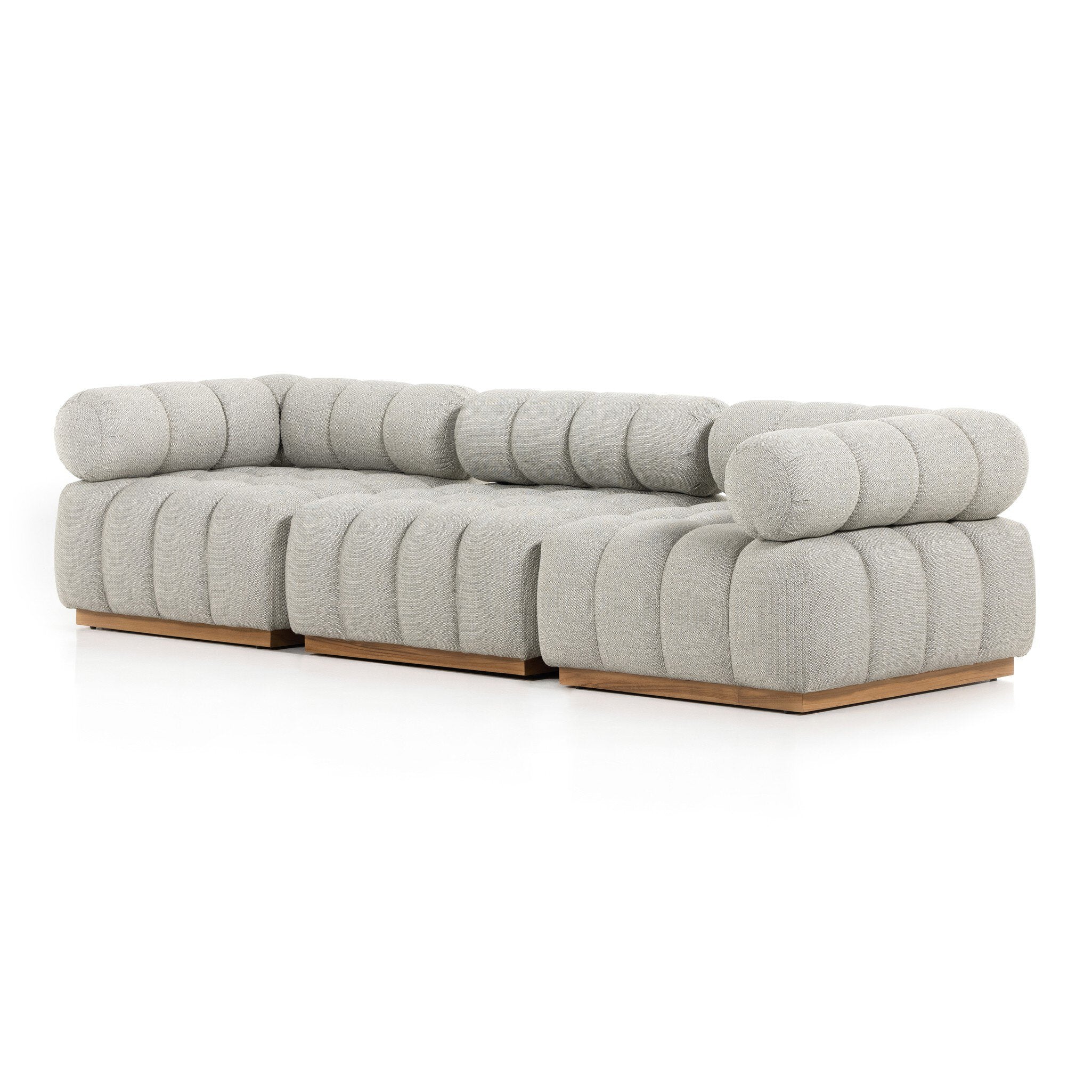 Roma Outdoor 3-Piece Sectional - Faye Ash - Image 2