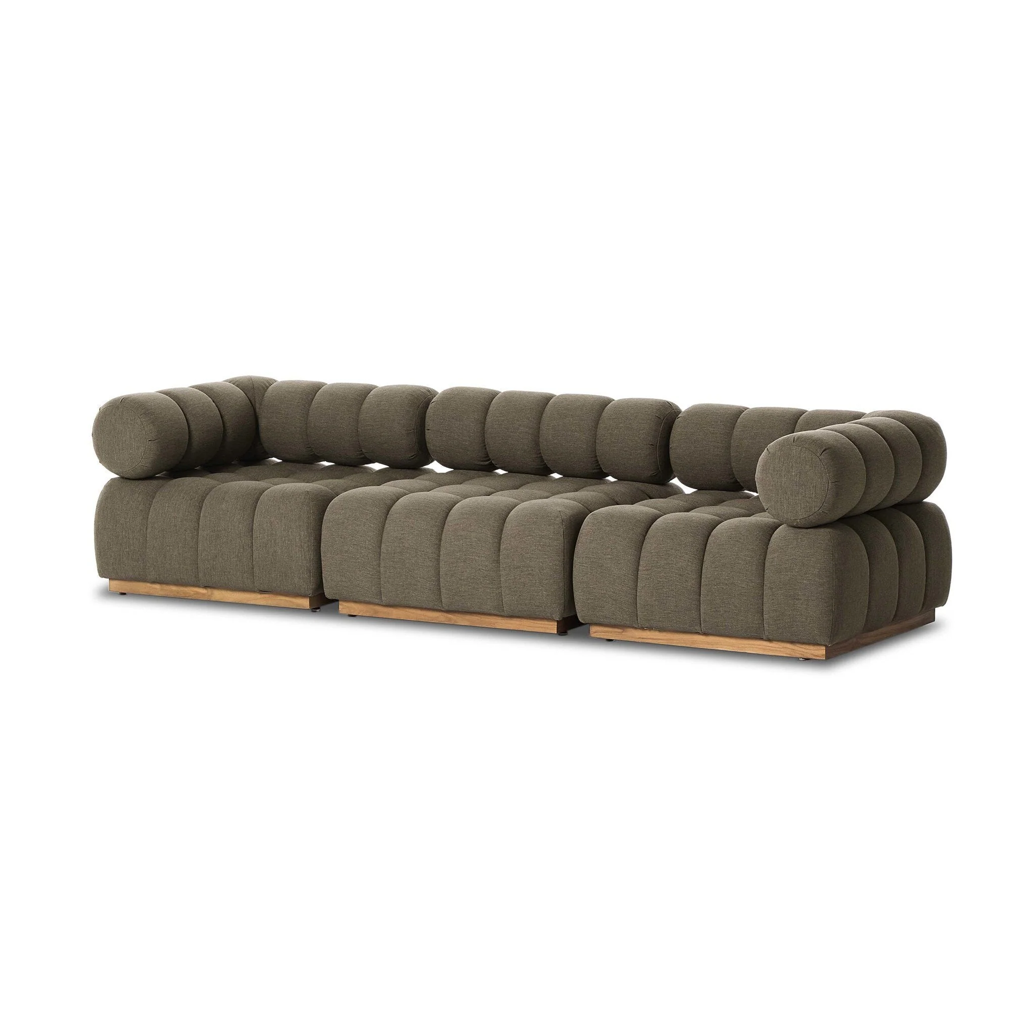 Roma Outdoor 3-Piece Sectional - Alessi Fawn - Image 2
