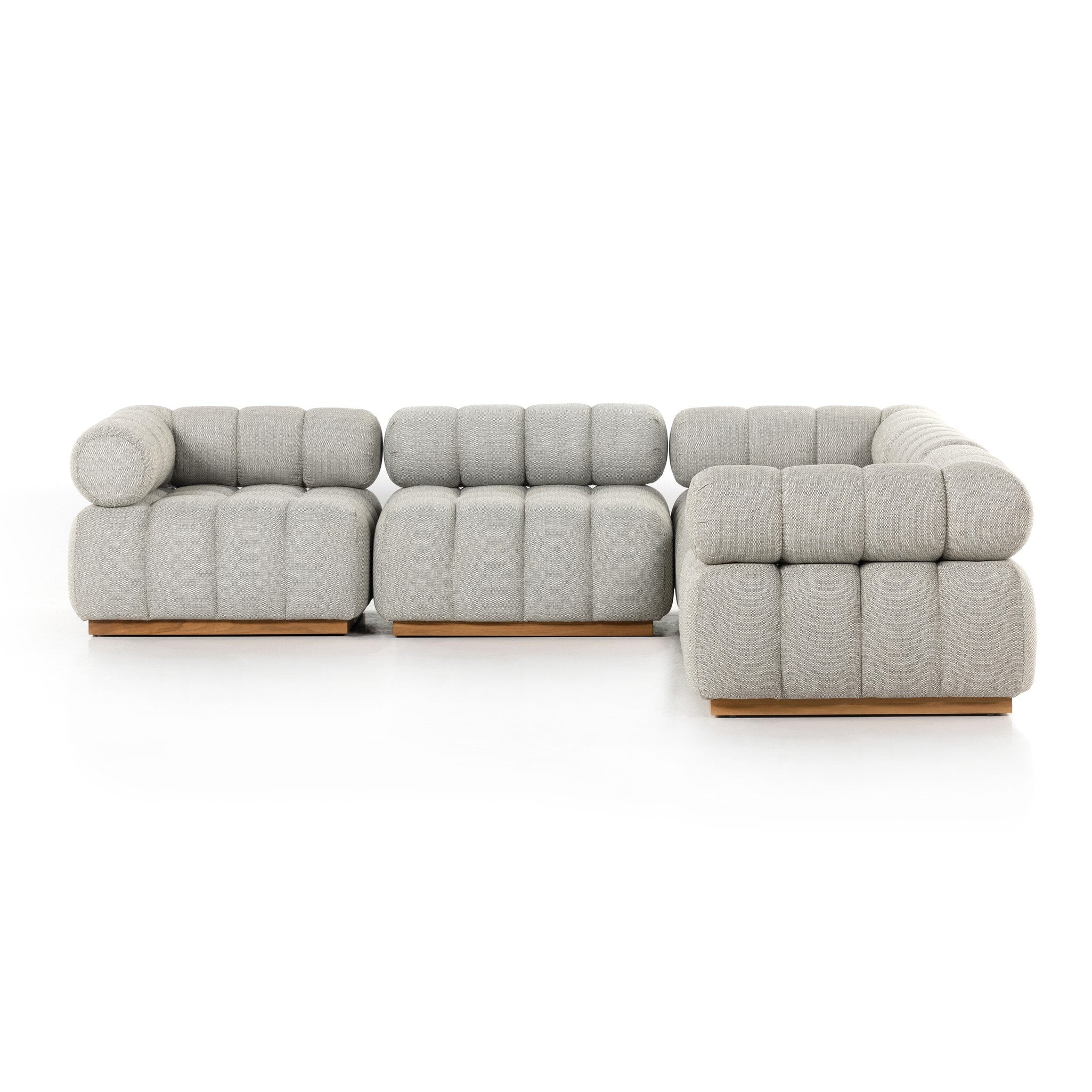 Roma Outdoor 5-Piece Sectional - Faye Ash - Image 2