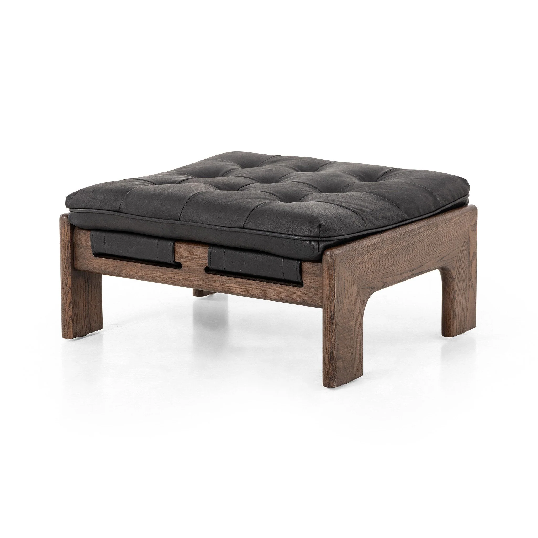 Halston Ottoman - Heirloom Black - Image 2