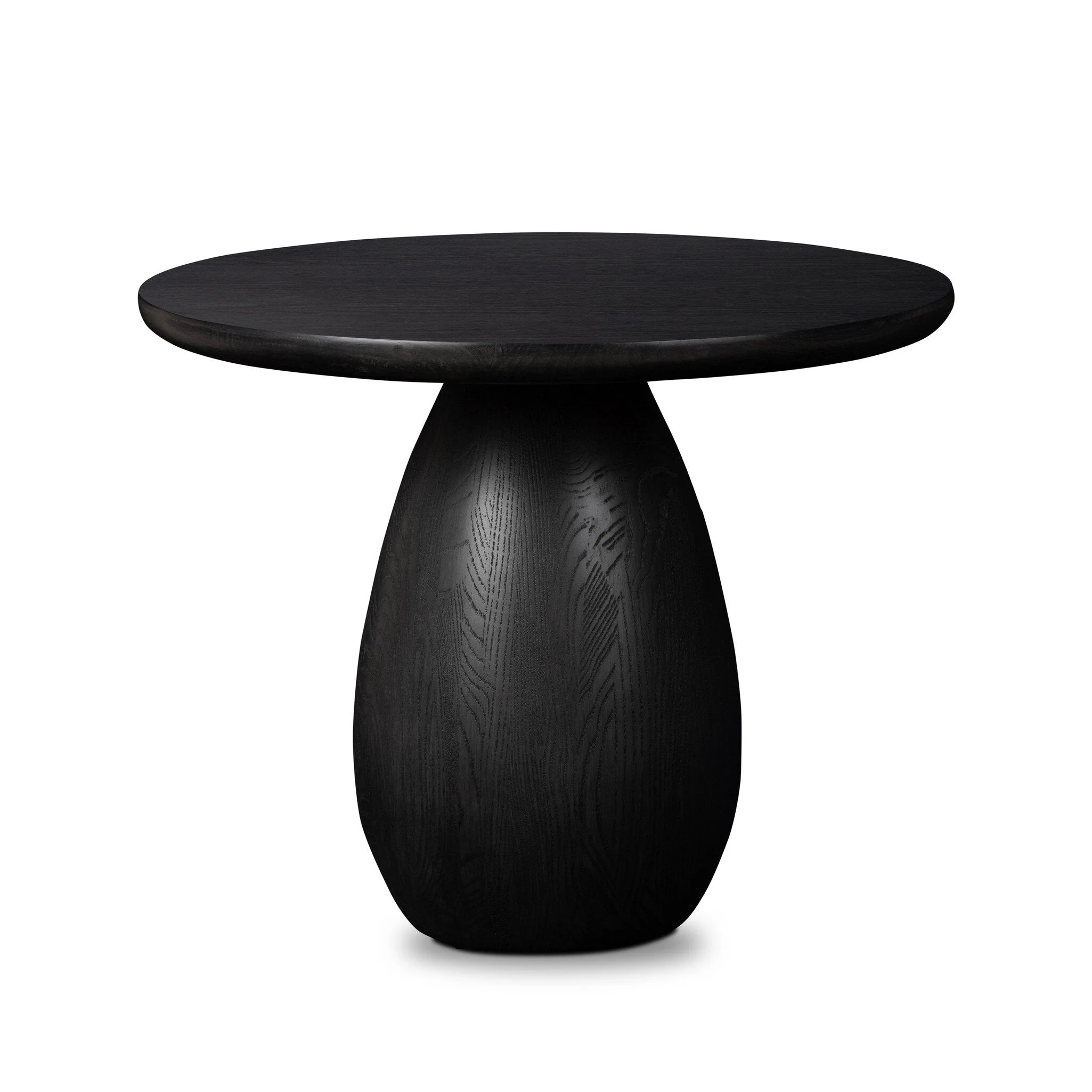 Merla Wood End Table-Tall - Black Wash Ash Veneer - Image 1