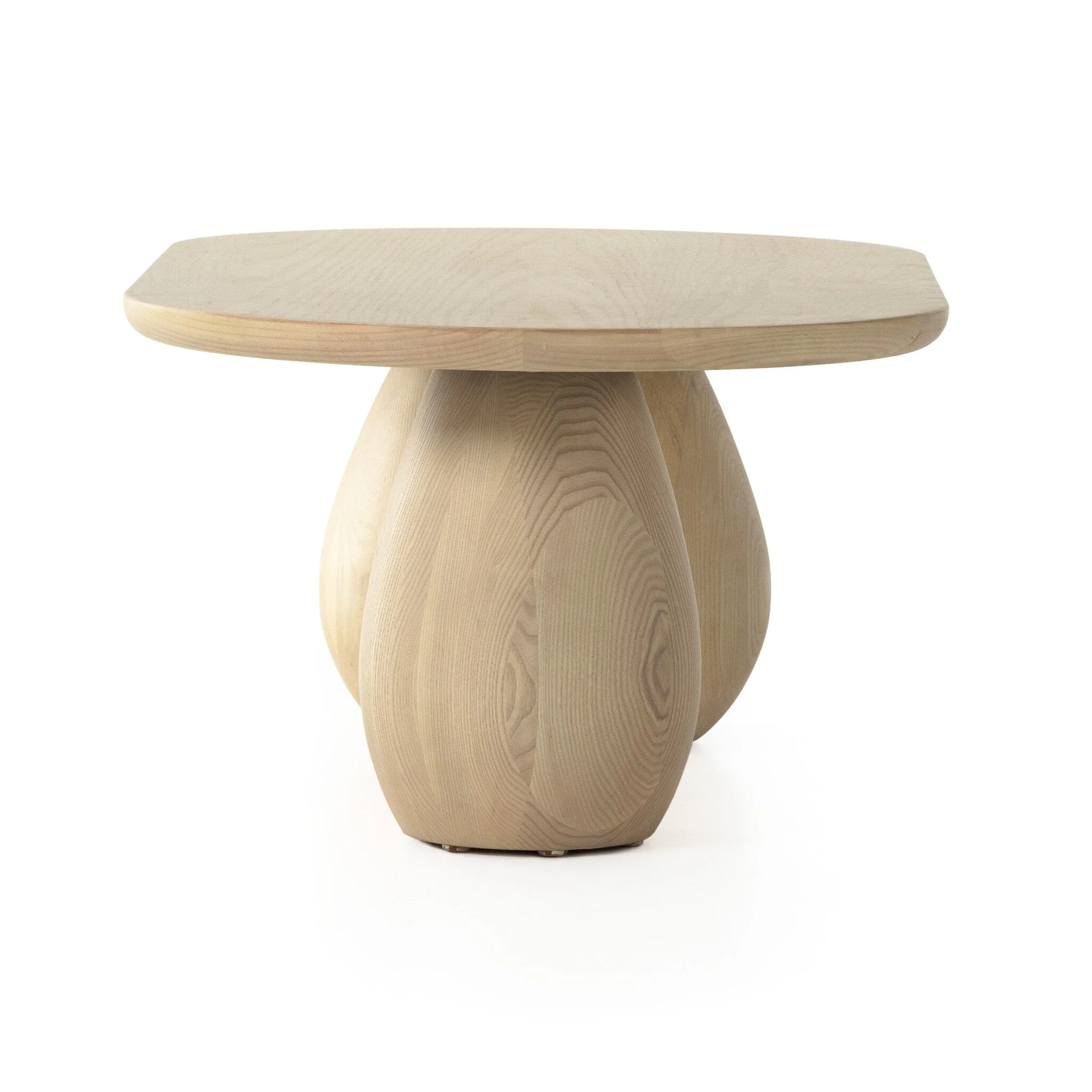 Merla Wood Coffee Table - Light Natural Ash Veneer - Image 3
