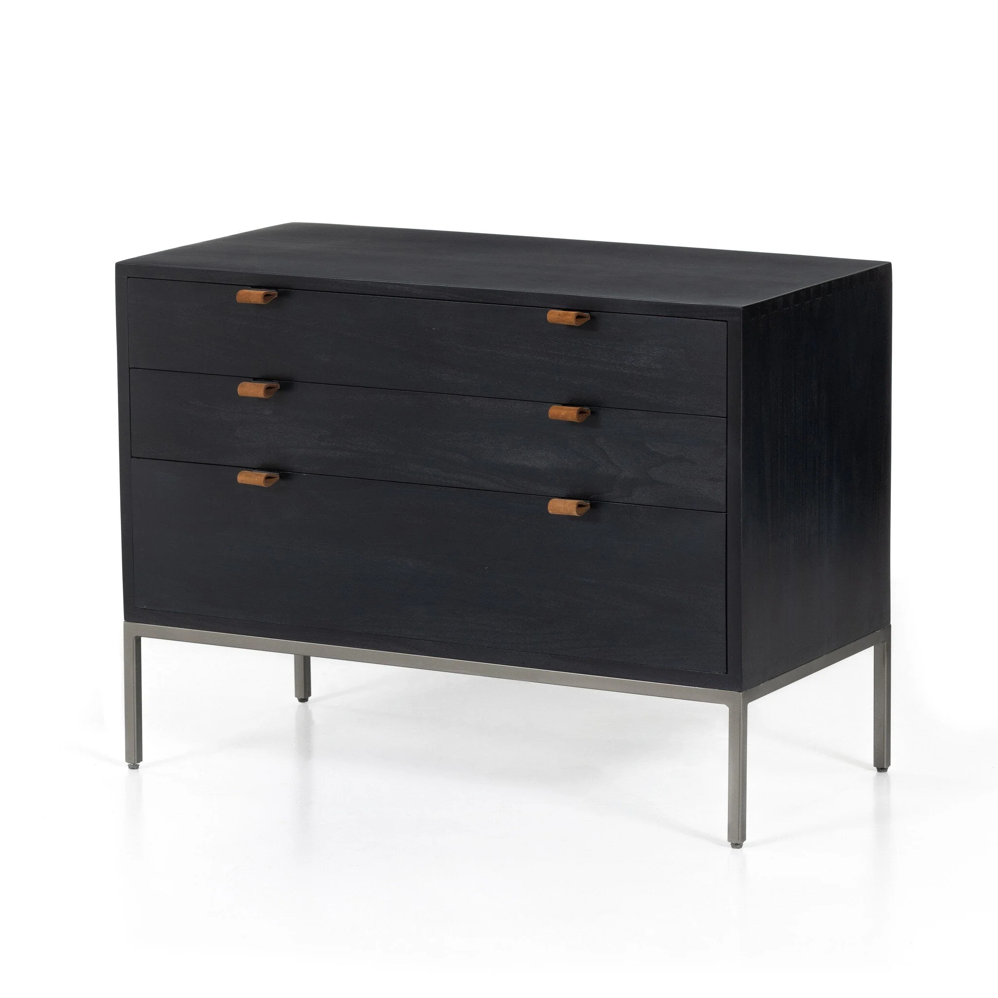 Trey Large Nightstand - Black Wash Poplar - Image 2