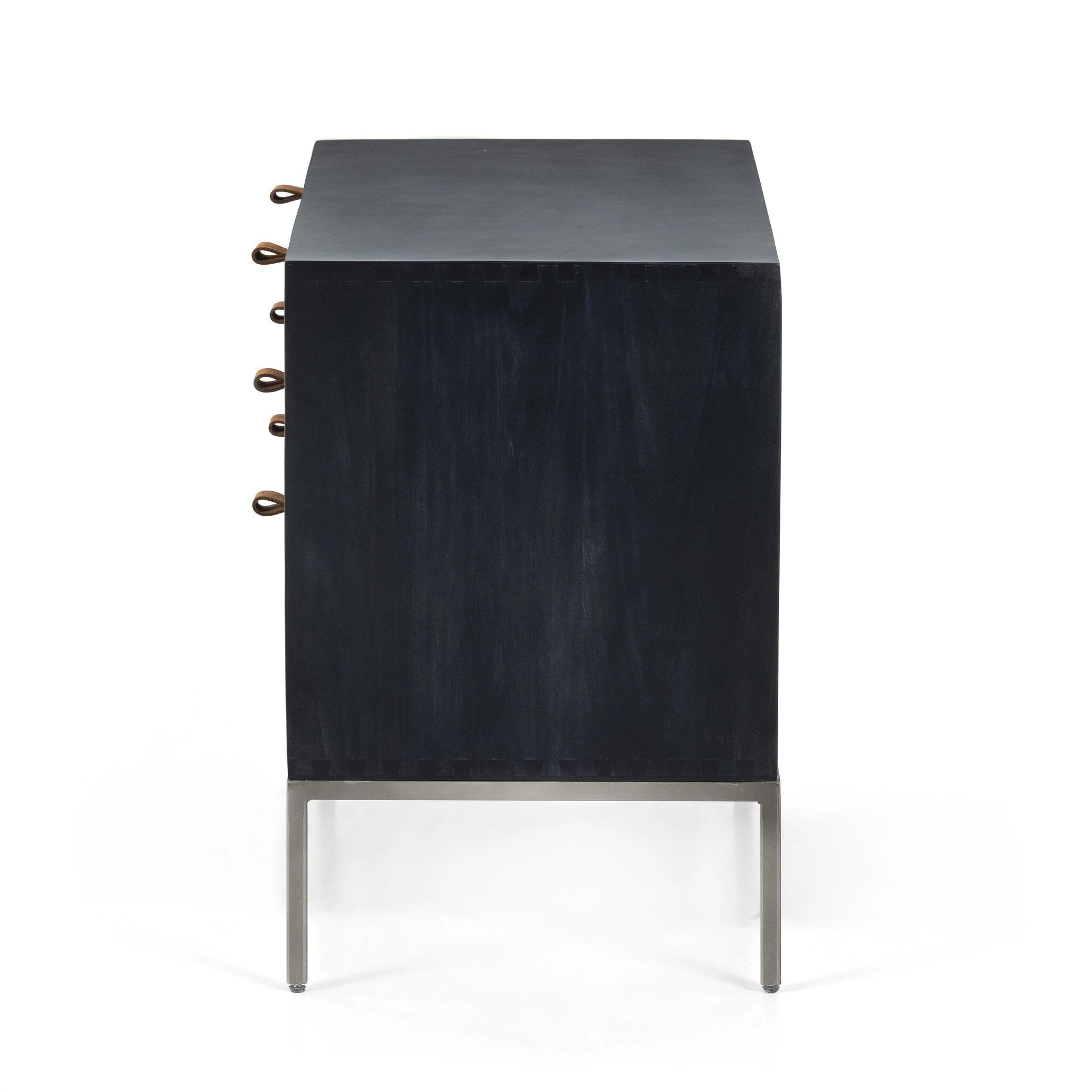 Trey Large Nightstand - Black Wash Poplar - Image 3