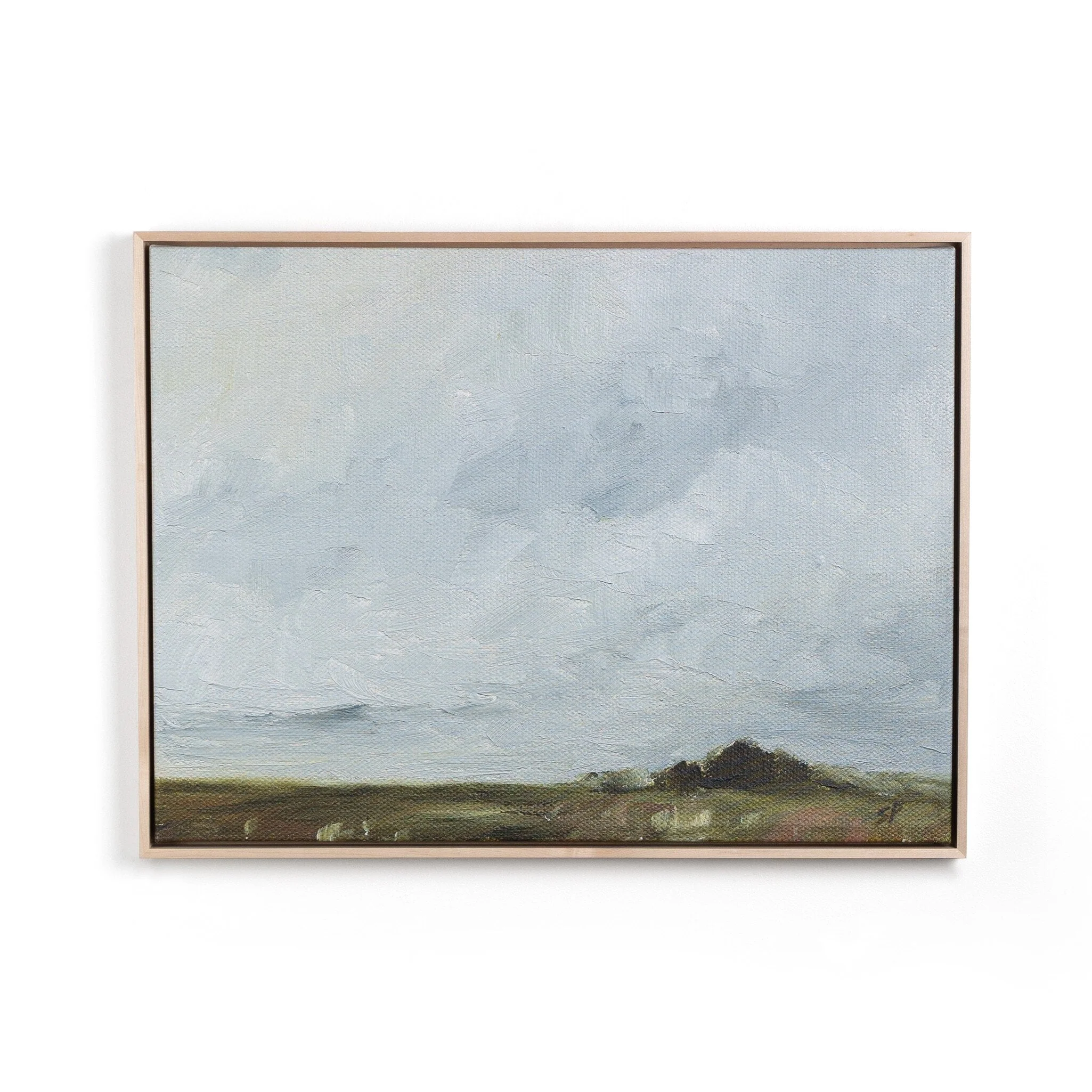 Farmland by Shaina Page	 - Natural Maple Floater - Image 1
