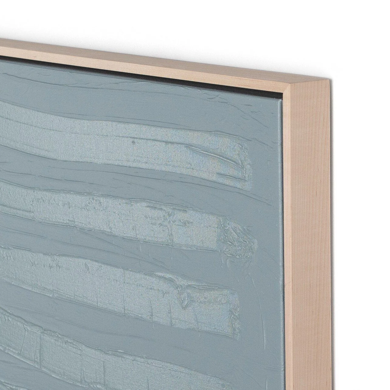Free Form Lines I by The Holly Collective - Natural Maple Floater - Image 3
