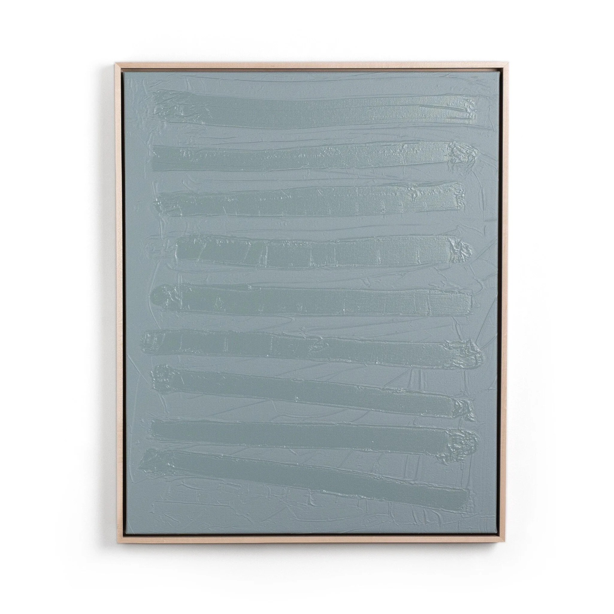Free Form Lines I by The Holly Collective - Natural Maple Floater - Image 1