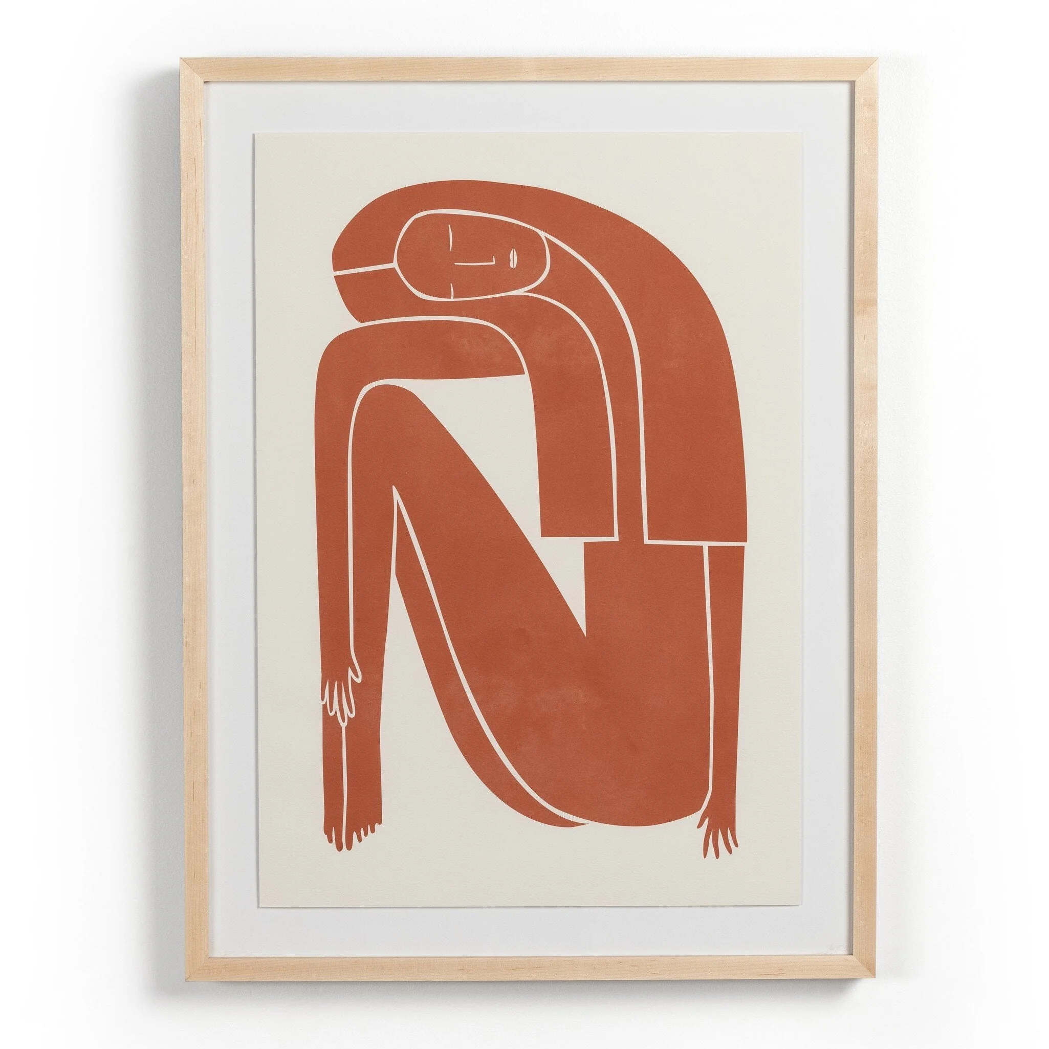 Figurative Figure Terracotta by Roseanne Kenny - Natural 2.5 Maple - Image 1
