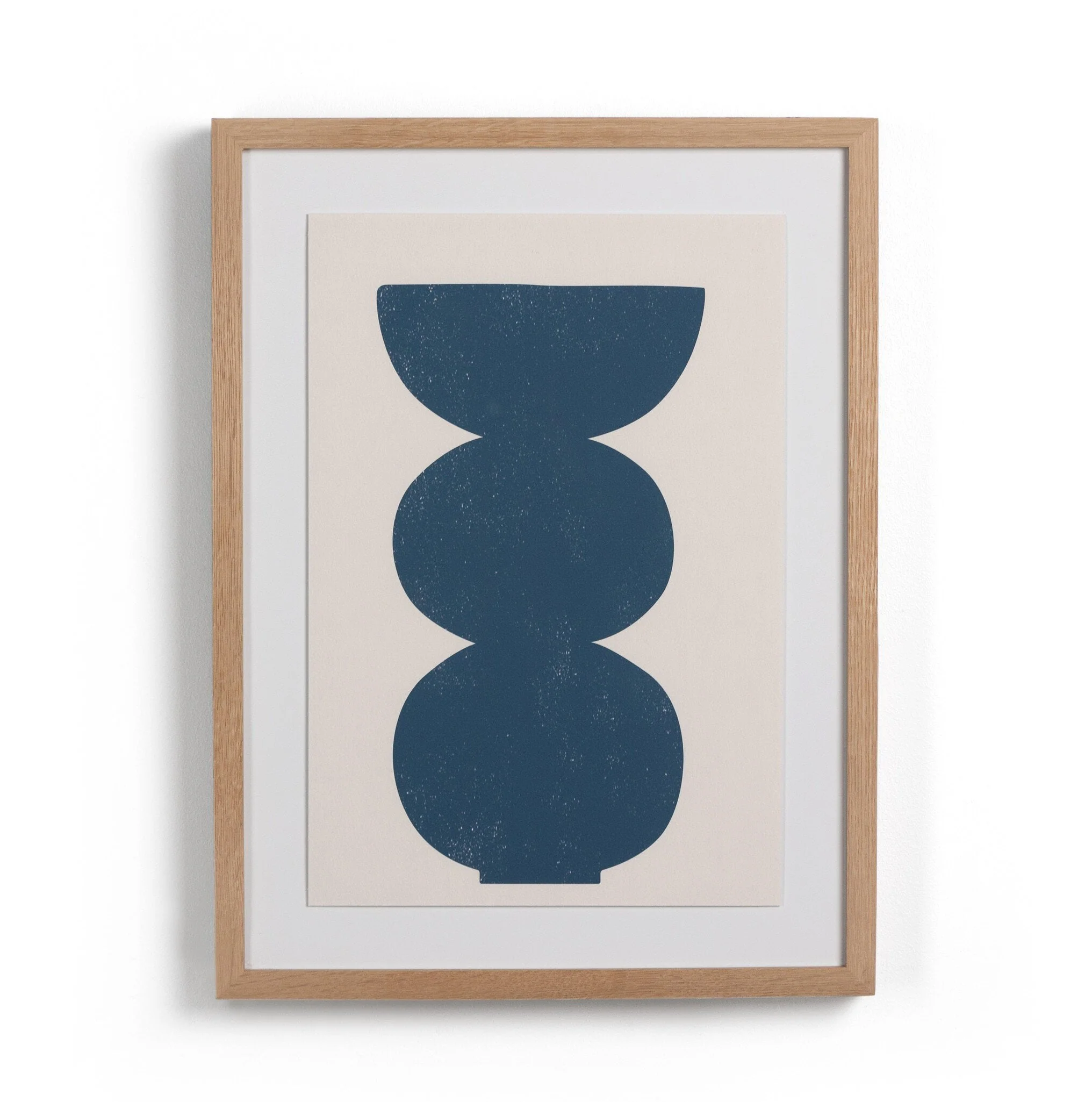 Ceramic Vase II by Roseanne Kenny - Vertical Grain 2.5 White Oak - Image 1
