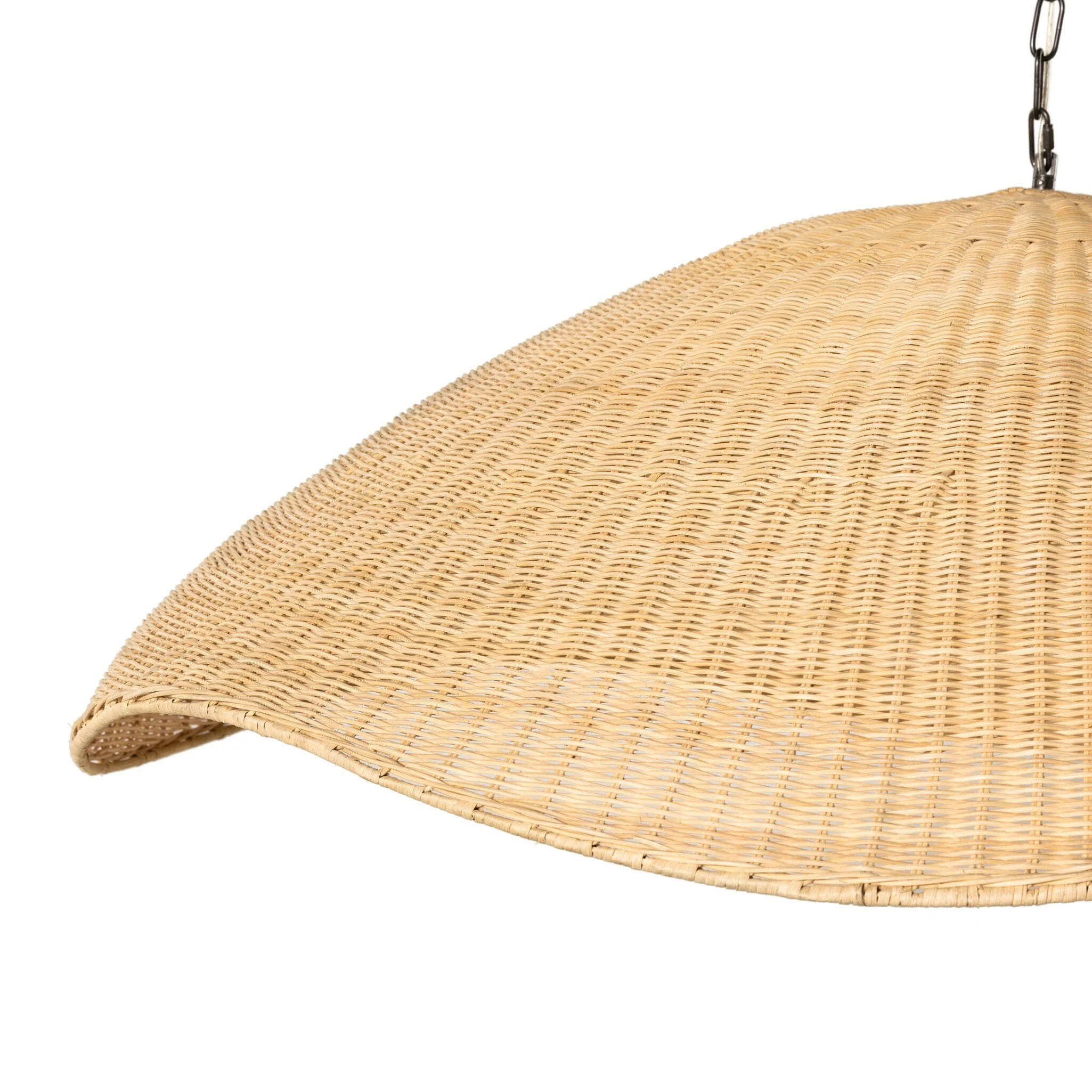 Overscale Woven Rattan Pendant - Natural Rattan - Image 3