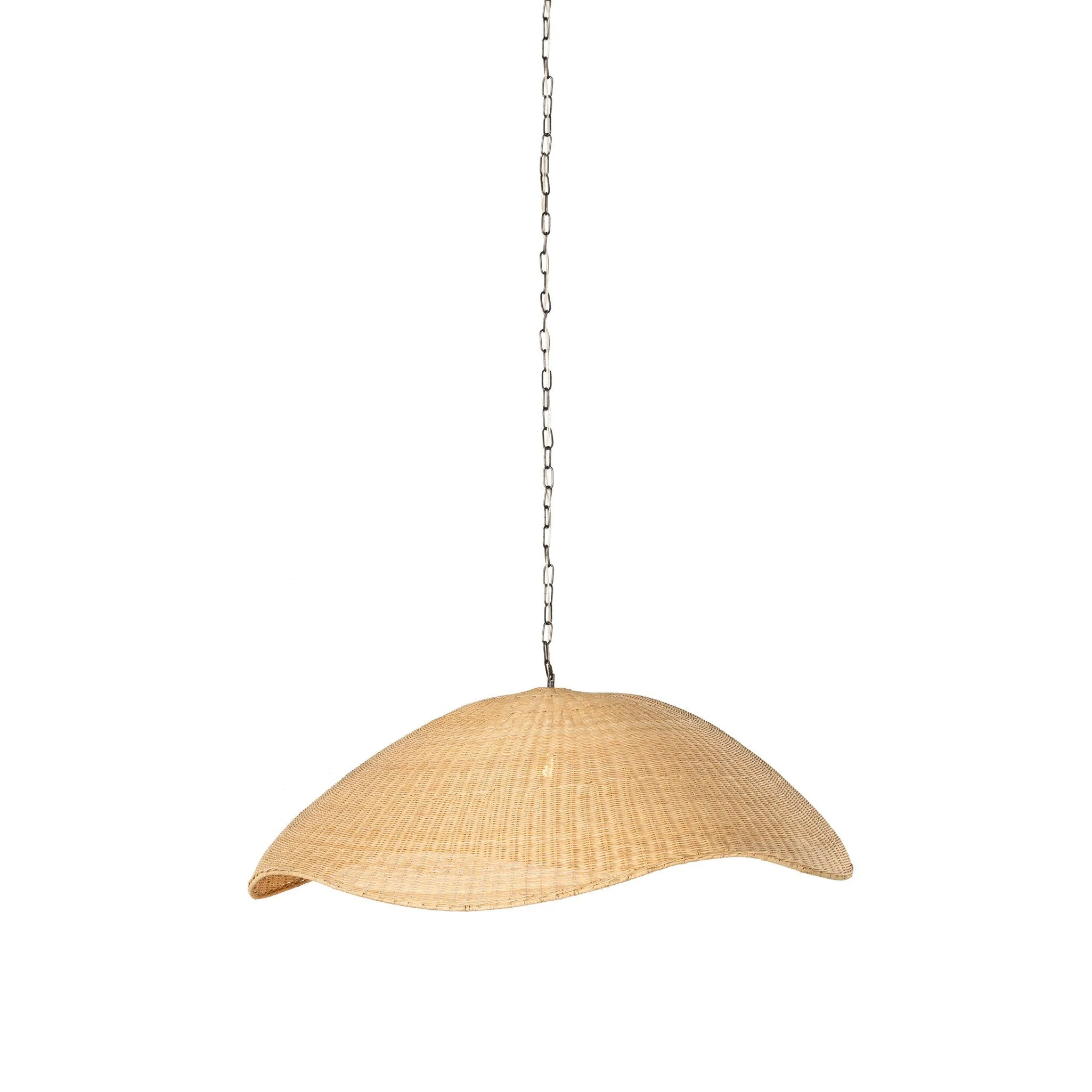 Overscale Woven Rattan Pendant - Natural Rattan - Image 2