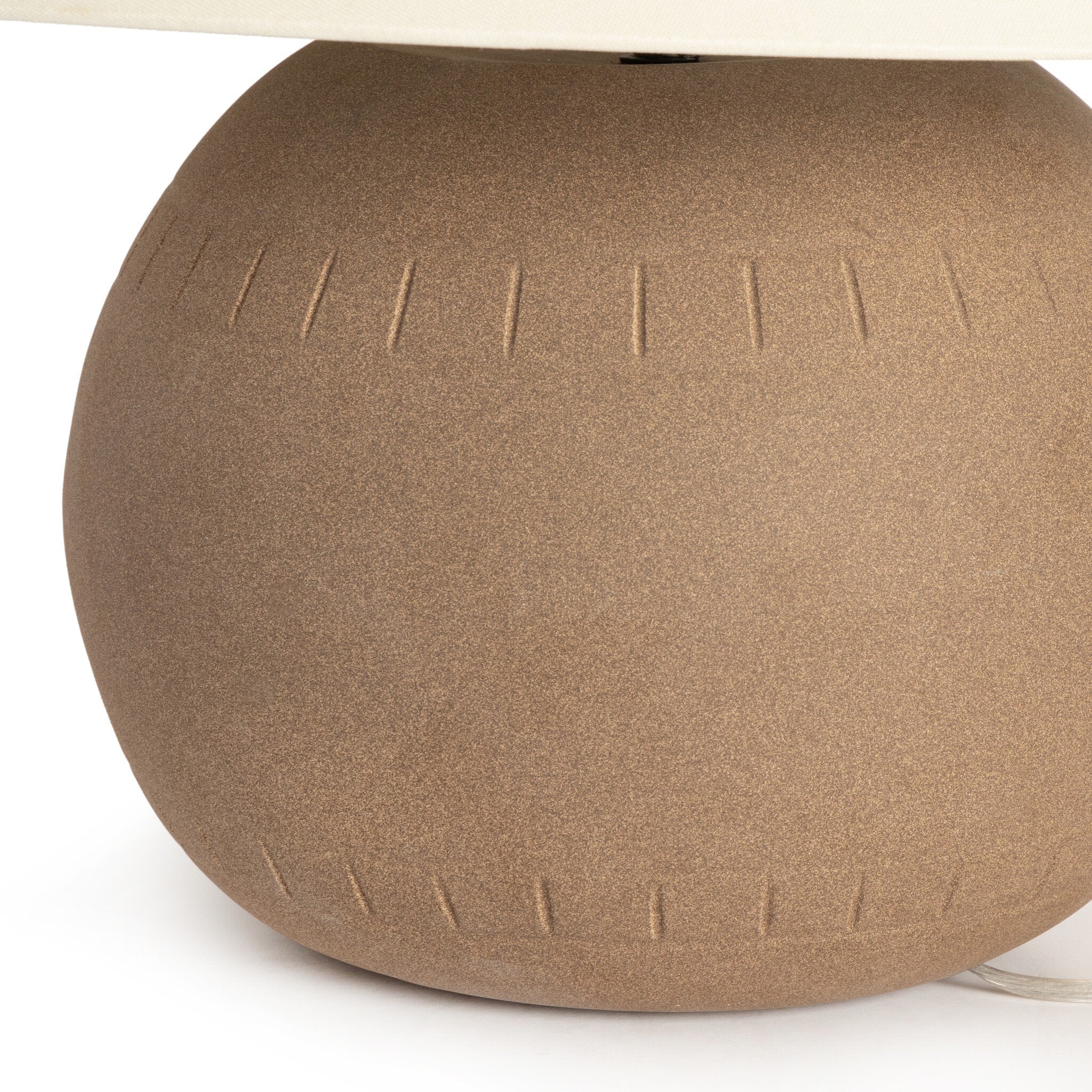 Honus Table Lamp - Dark Sand Porcelain Ceramic - Image 3