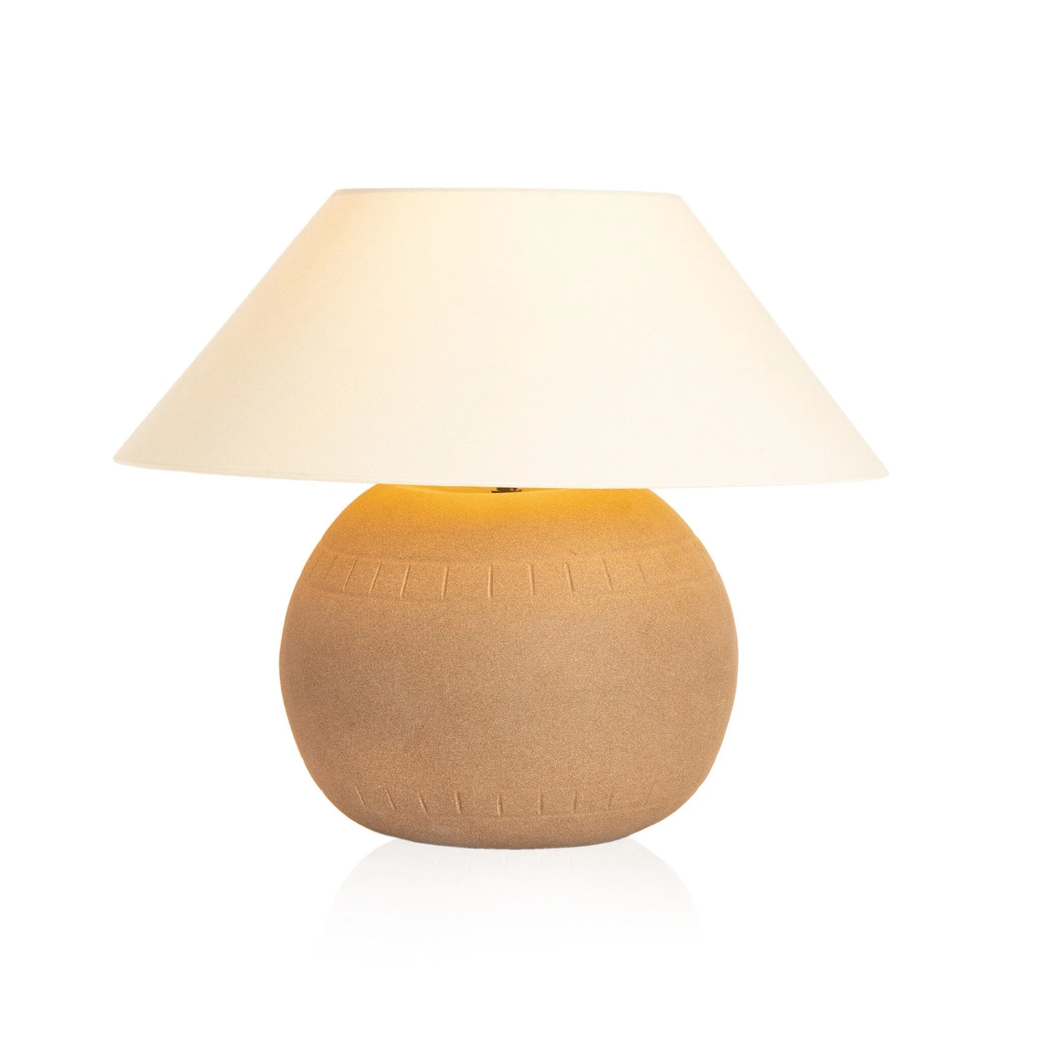 Honus Table Lamp - Dark Sand Porcelain Ceramic - Image 2