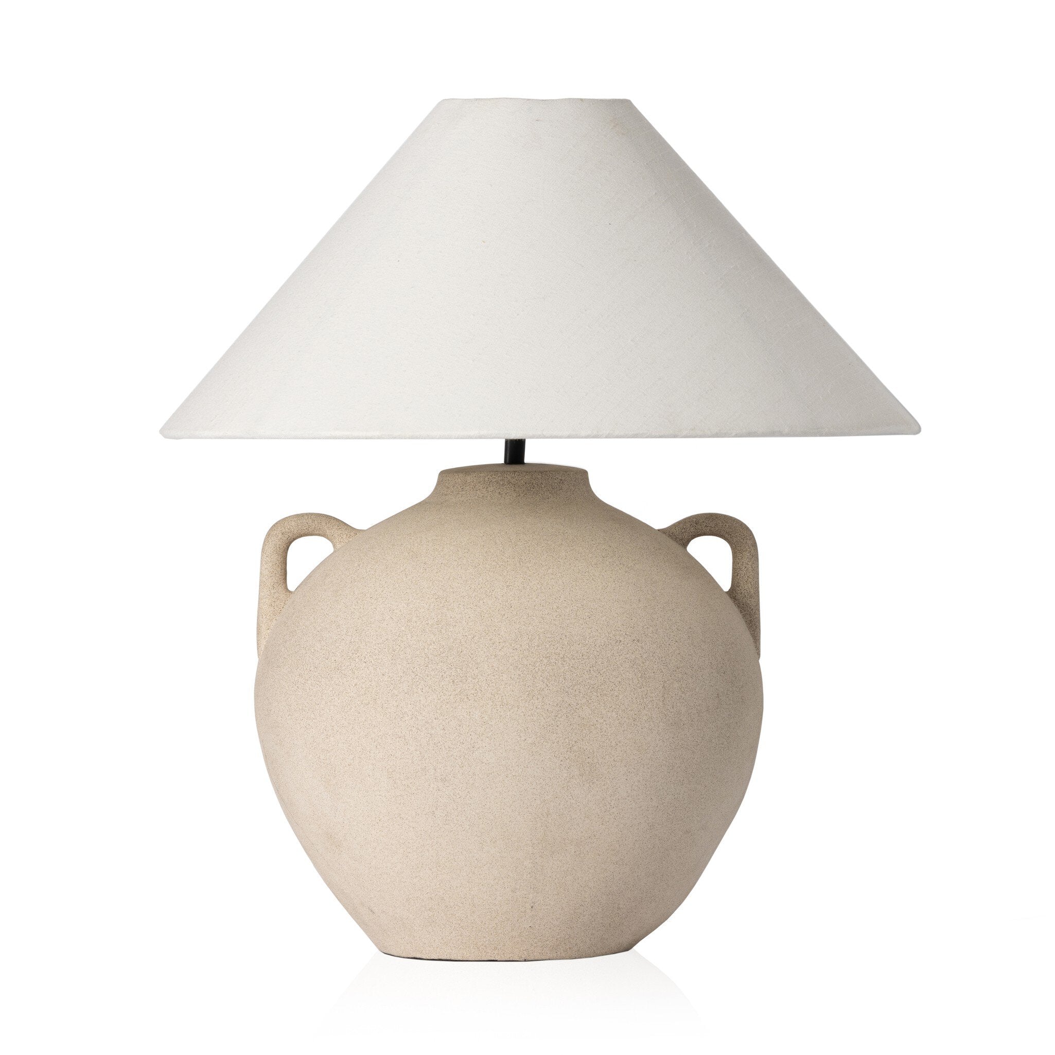Mays Table Lamp - Light Sand Porcelain Ceramic - Image 1