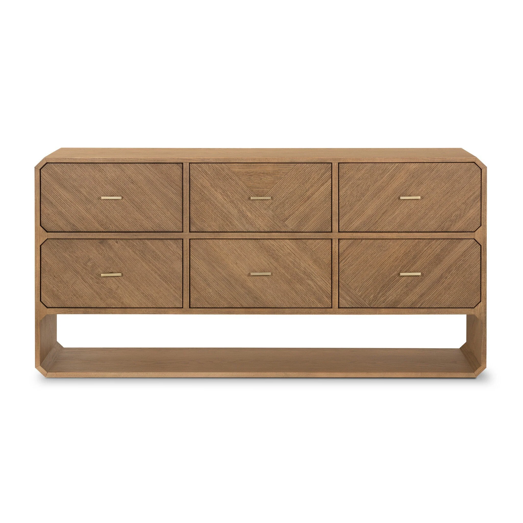 Caspian 6 Drawer Dresser – Natural Ash