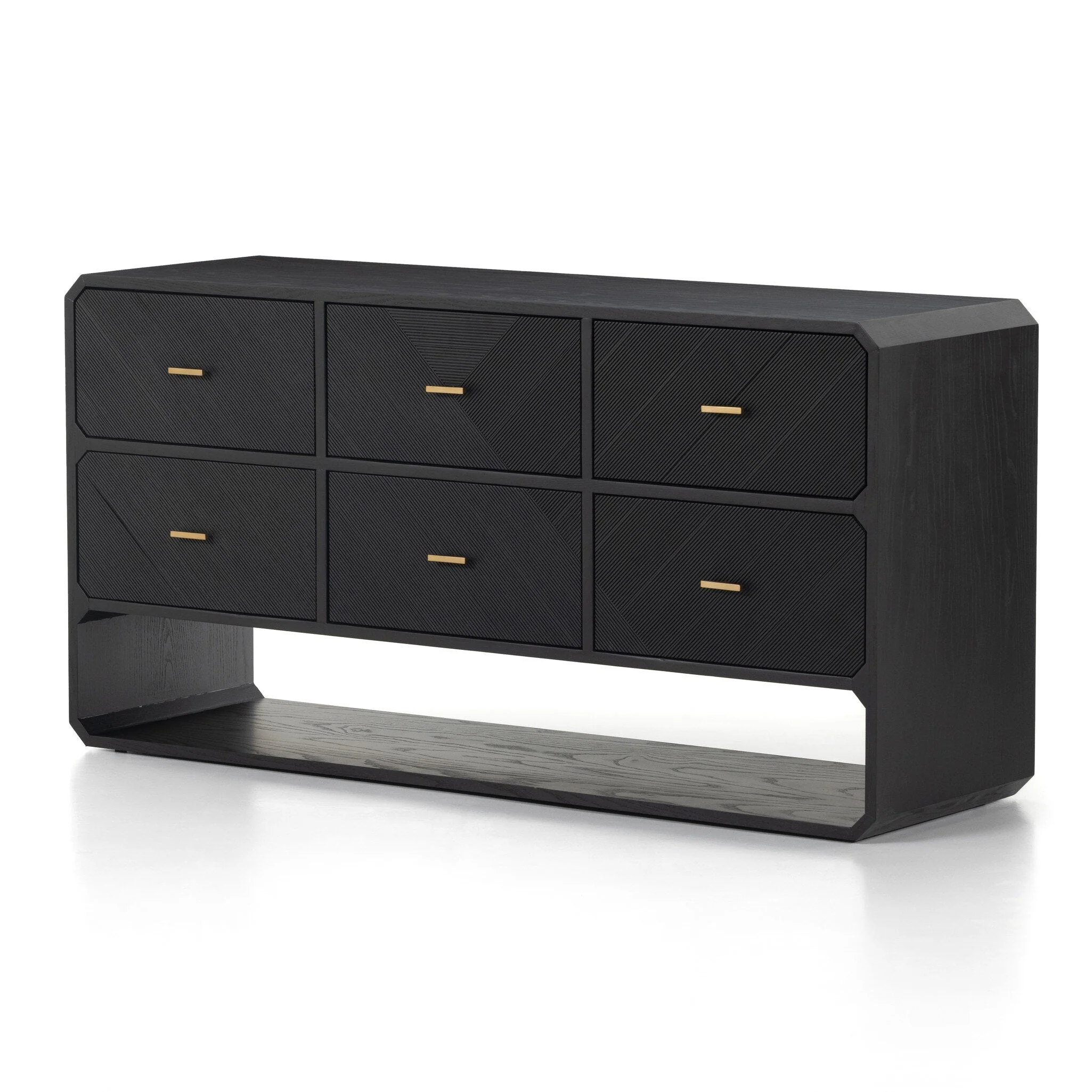 Caspian 6 Drawer Dresser - Black Ash - Image 2