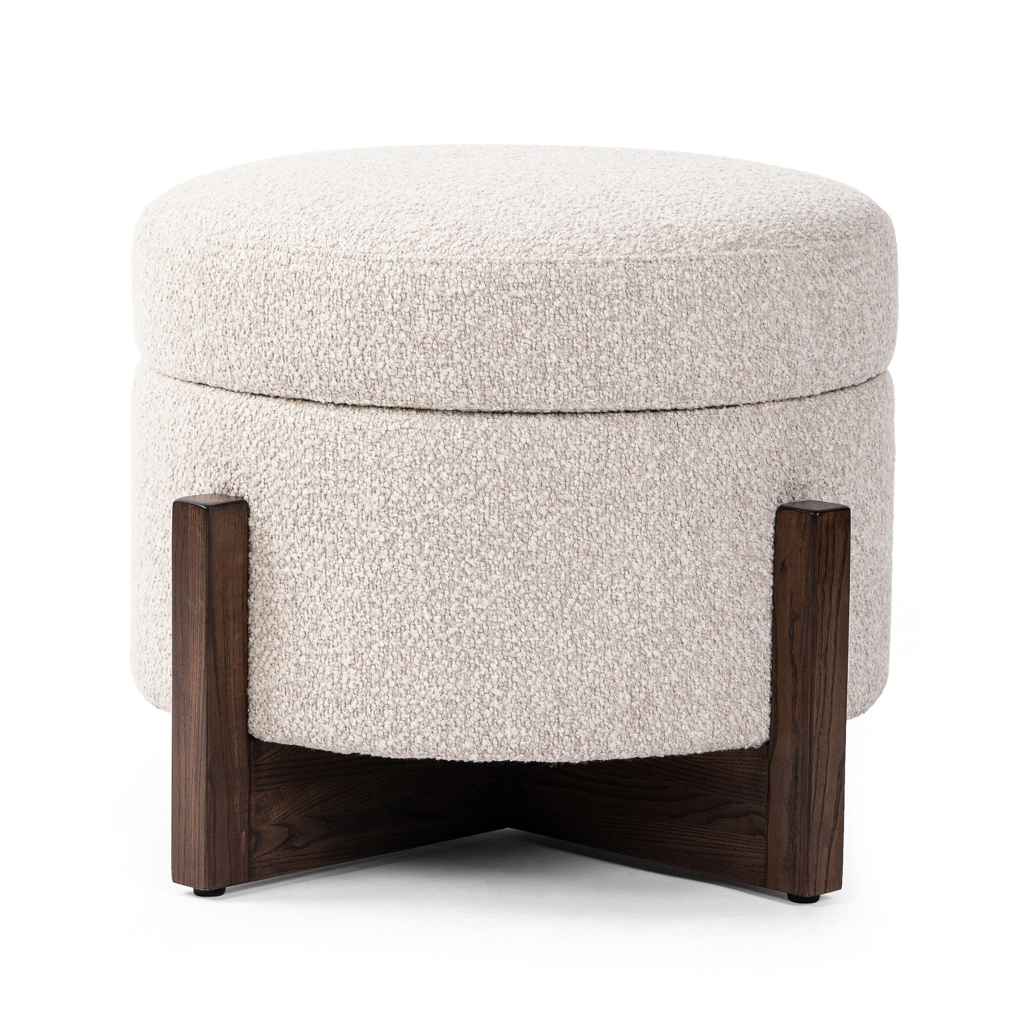 Esben Storage Ottoman-25″ – Sattley Fog