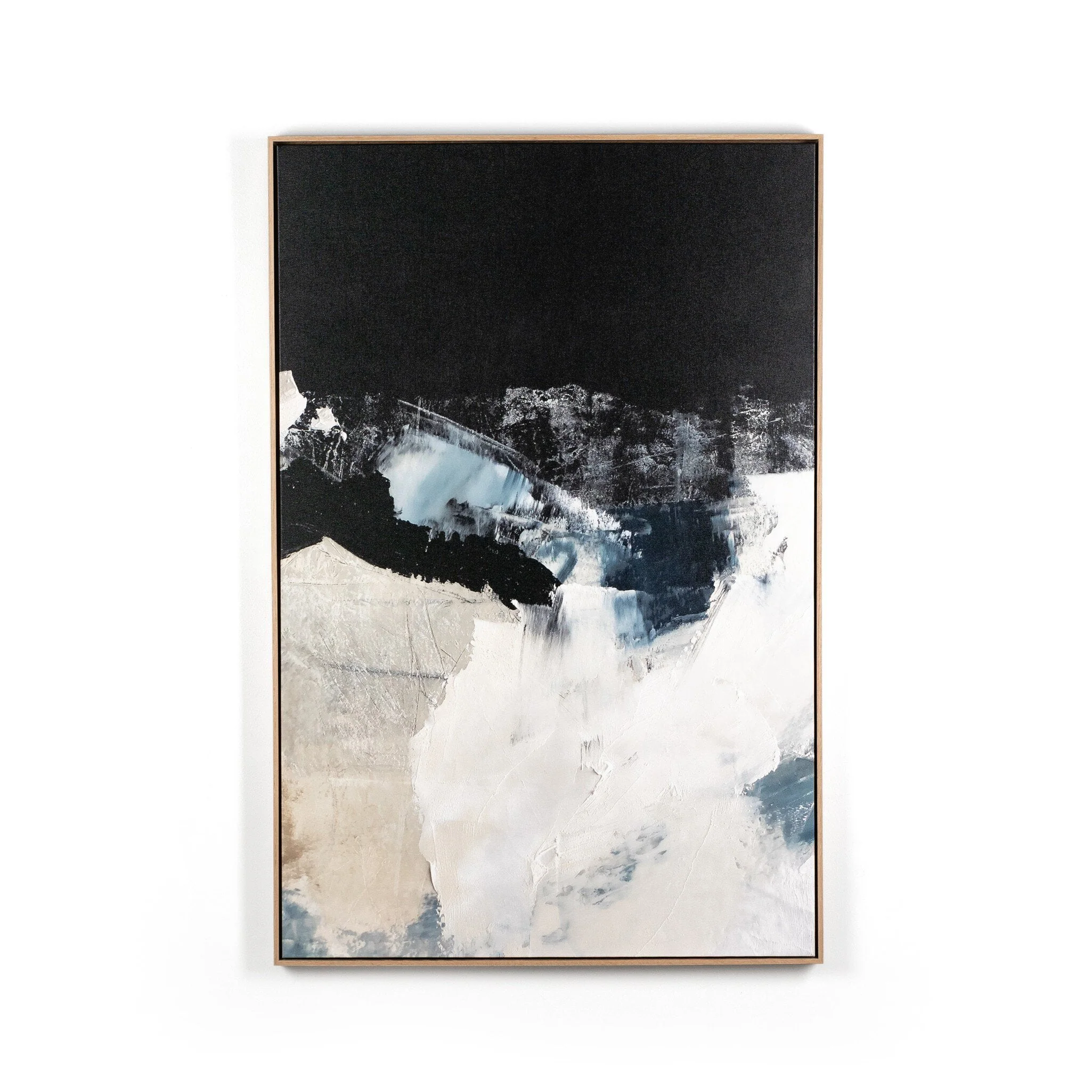 The Weight Of Silence by Melanie Biehle - Vertical Grain White Oak Floater - Image 1