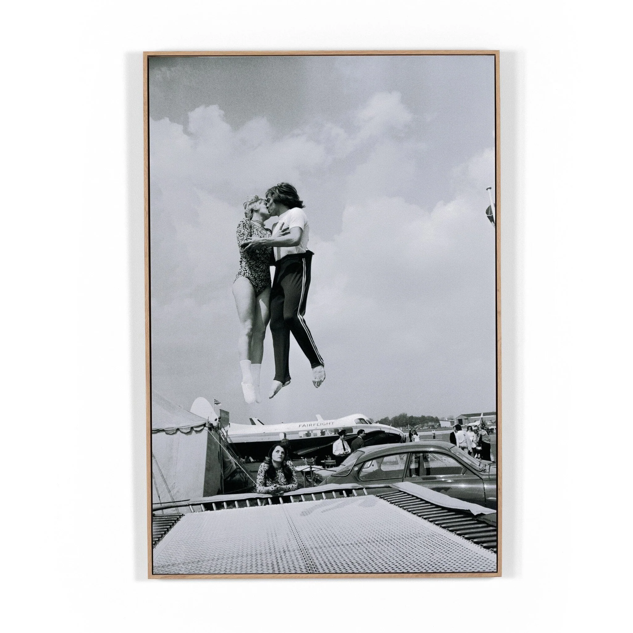 Head In The Clouds by Getty Images – Vertical Grain White Oak Floater