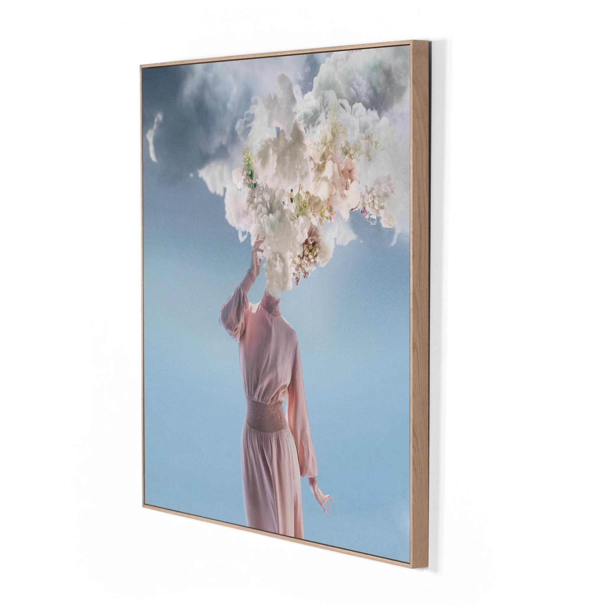 Melted Woman by Getty Images - Vertical Grain White Oak Floater - Image 2