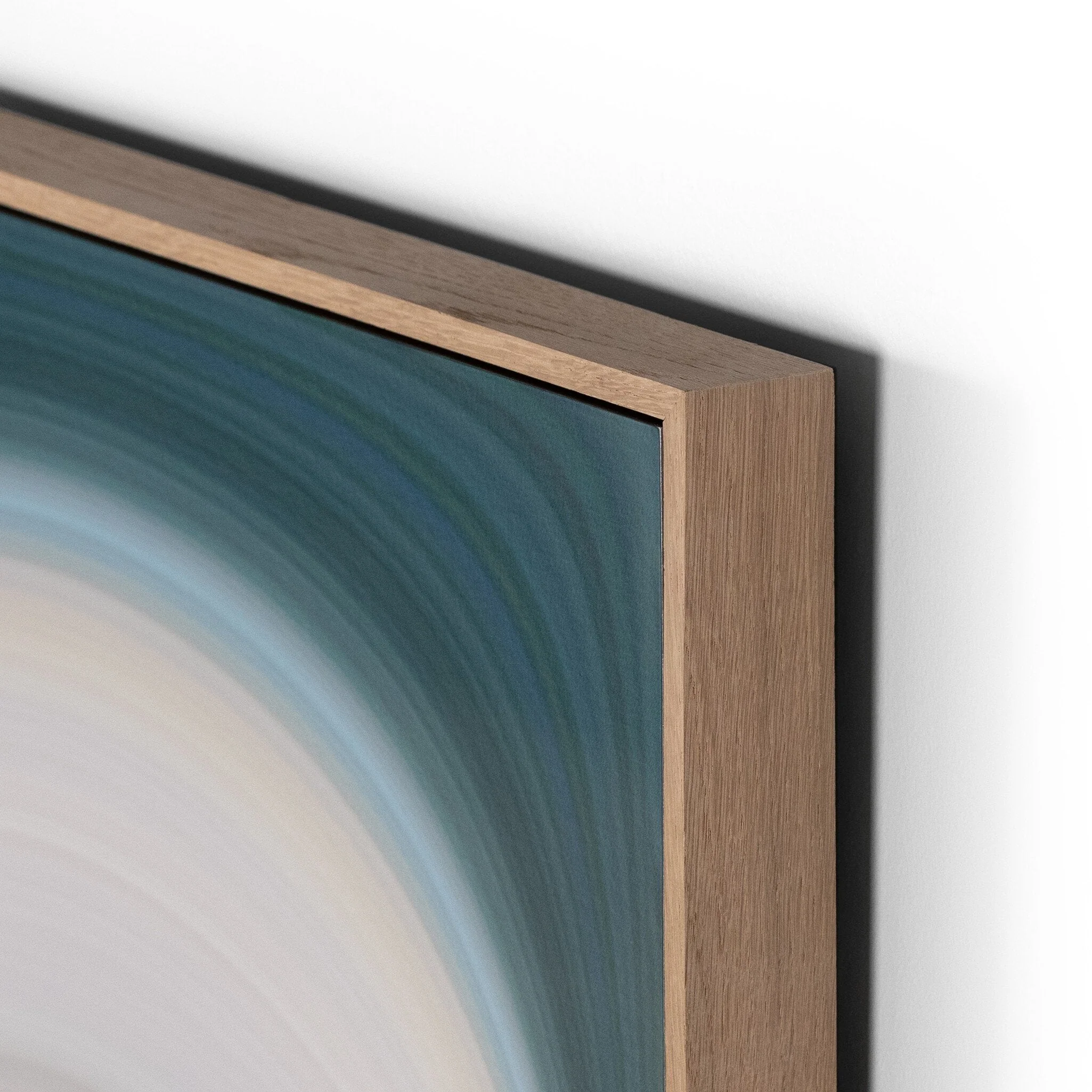Abstract Curves by Getty Images - Vertical Grain White Oak Floater - Image 3