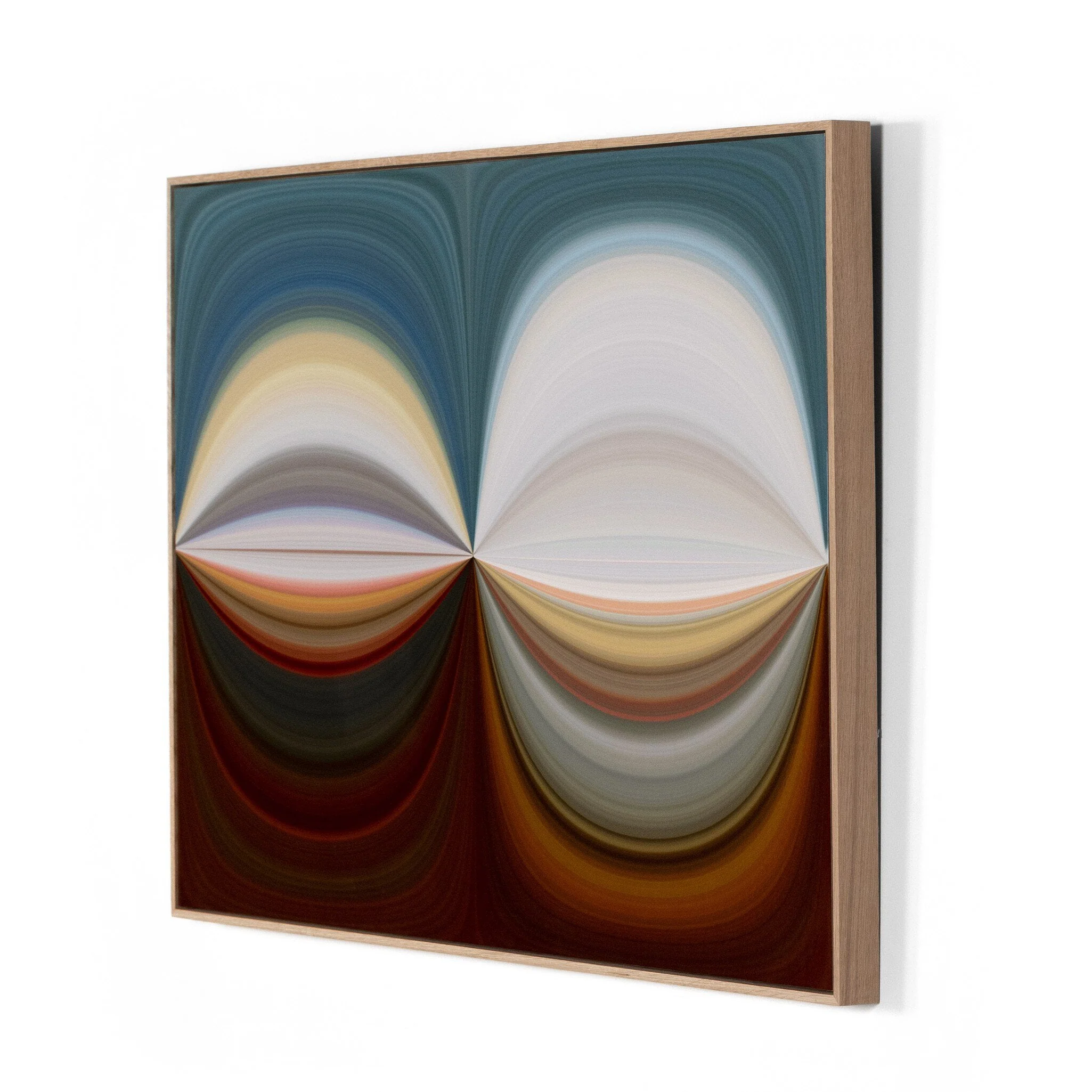 Abstract Curves by Getty Images - Vertical Grain White Oak Floater - Image 2