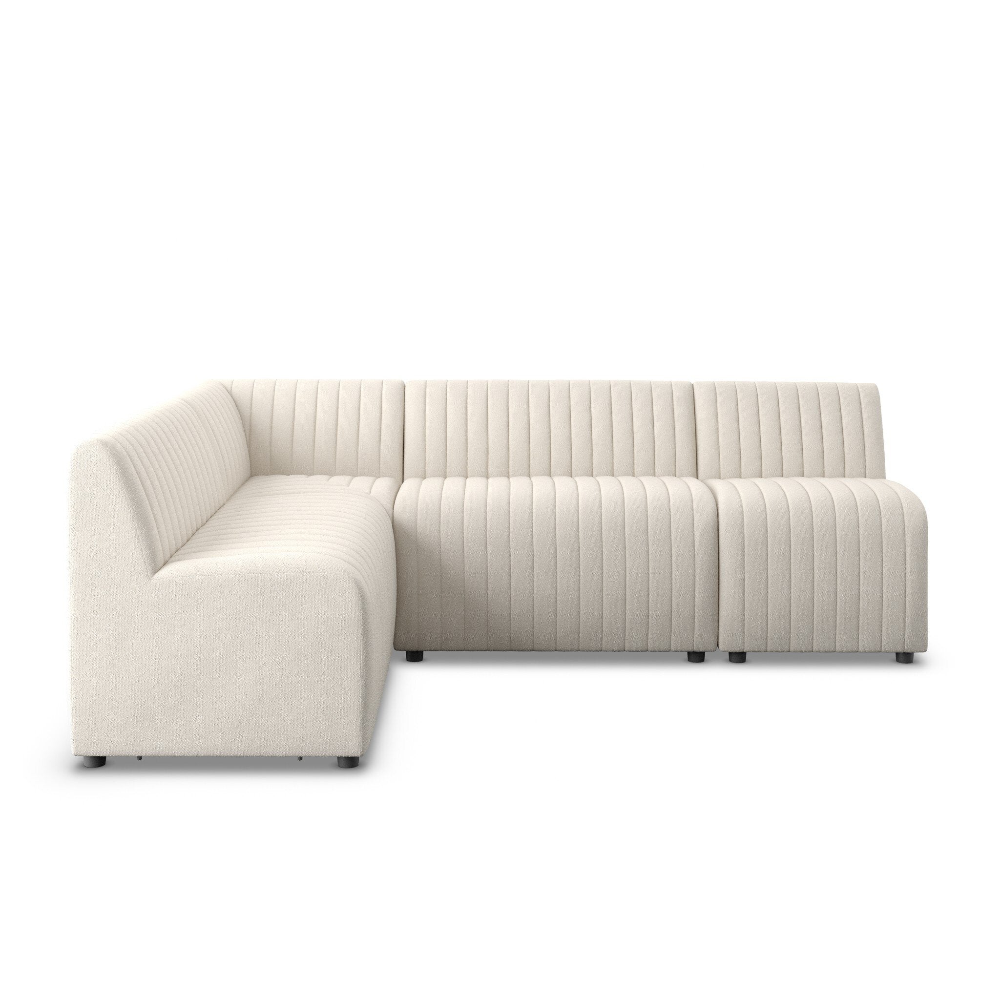 Augustine Dining Banquette, L-Shape – Capri Oatmeal