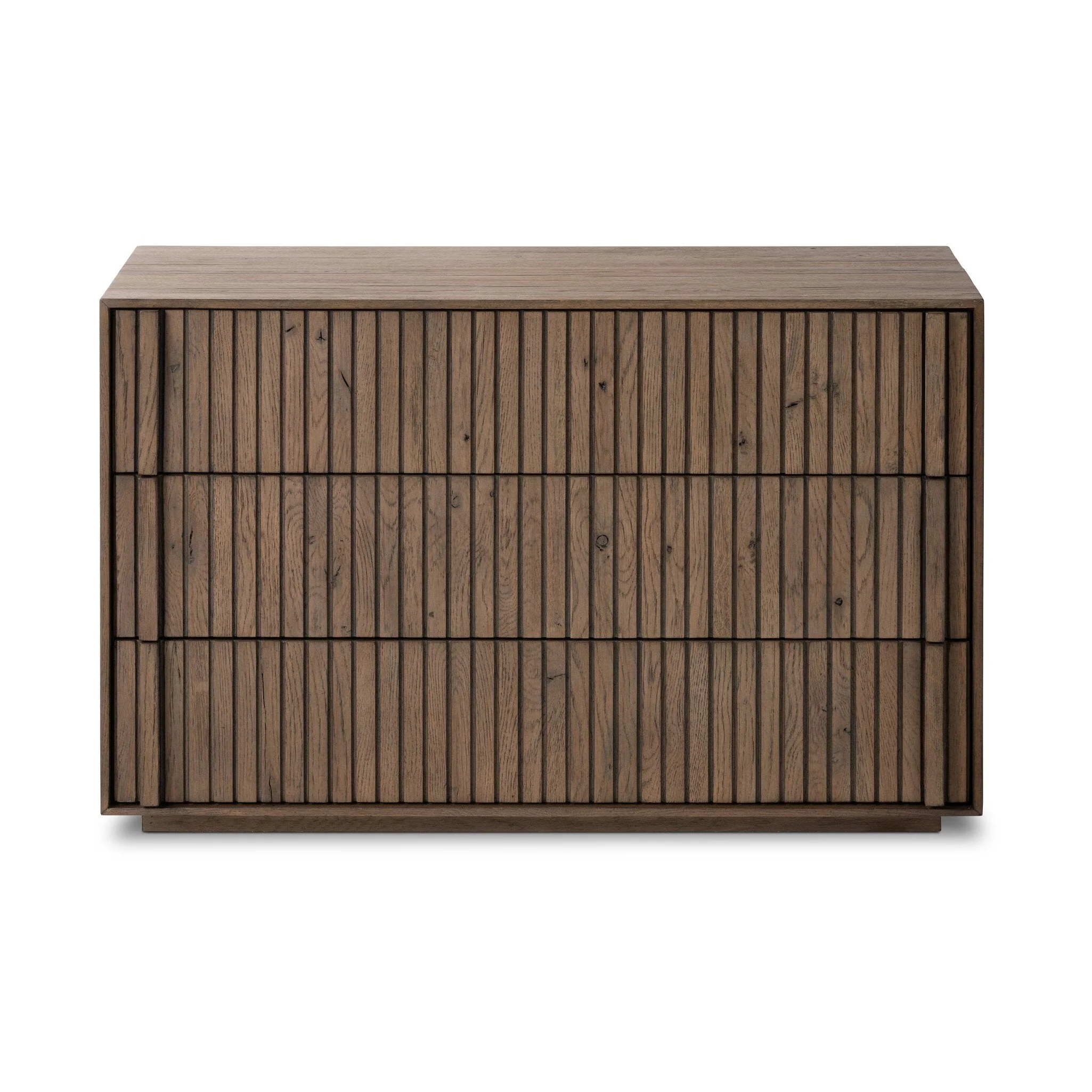 Leo Nightstand - Rustic Grey Veneer - Image 1