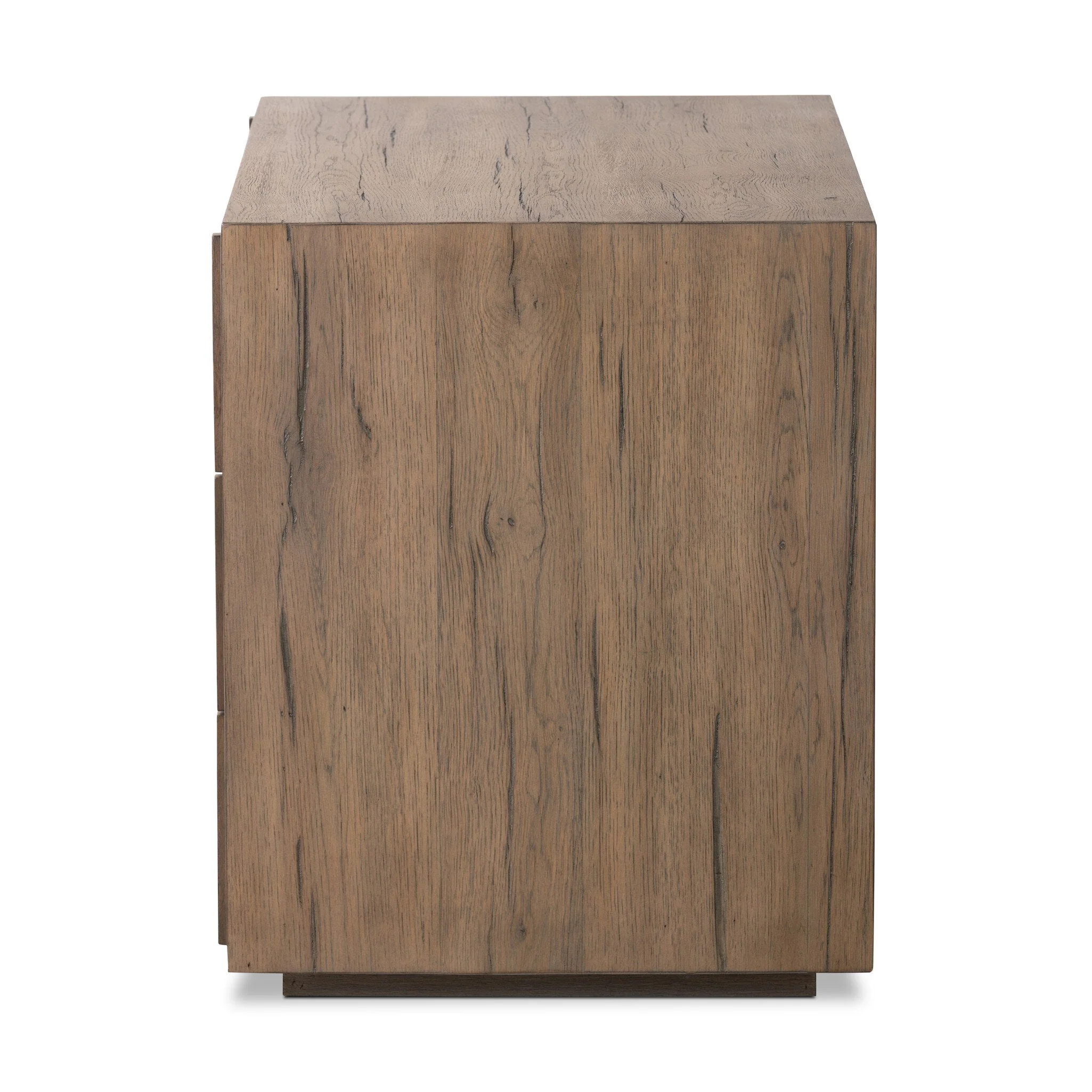 Leo Nightstand - Rustic Grey Veneer - Image 3
